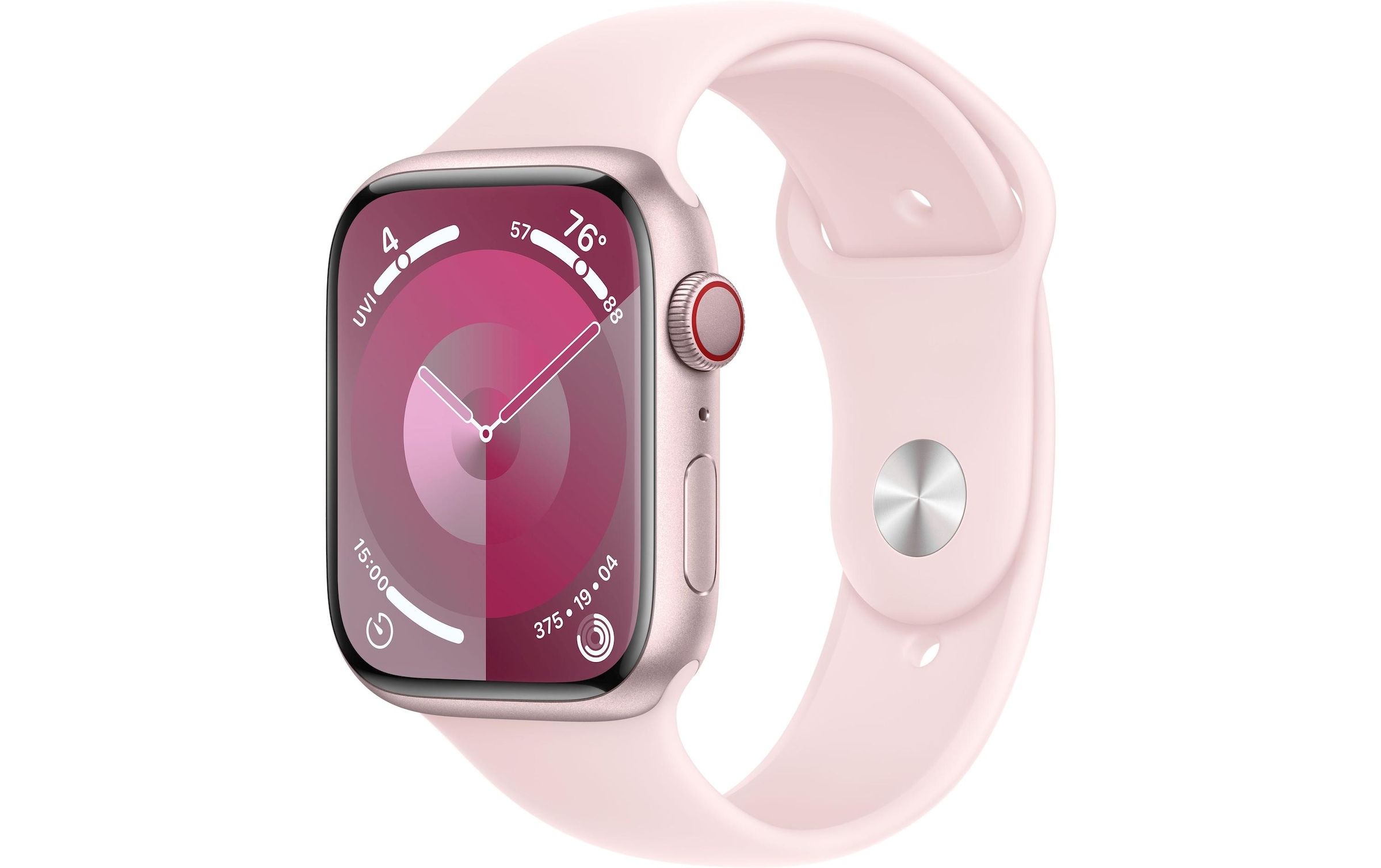 Apple Smartwatch »Series 9, GPS, Aluminium-Gehäuse mit Sportarmband«, (Watch OS 10)