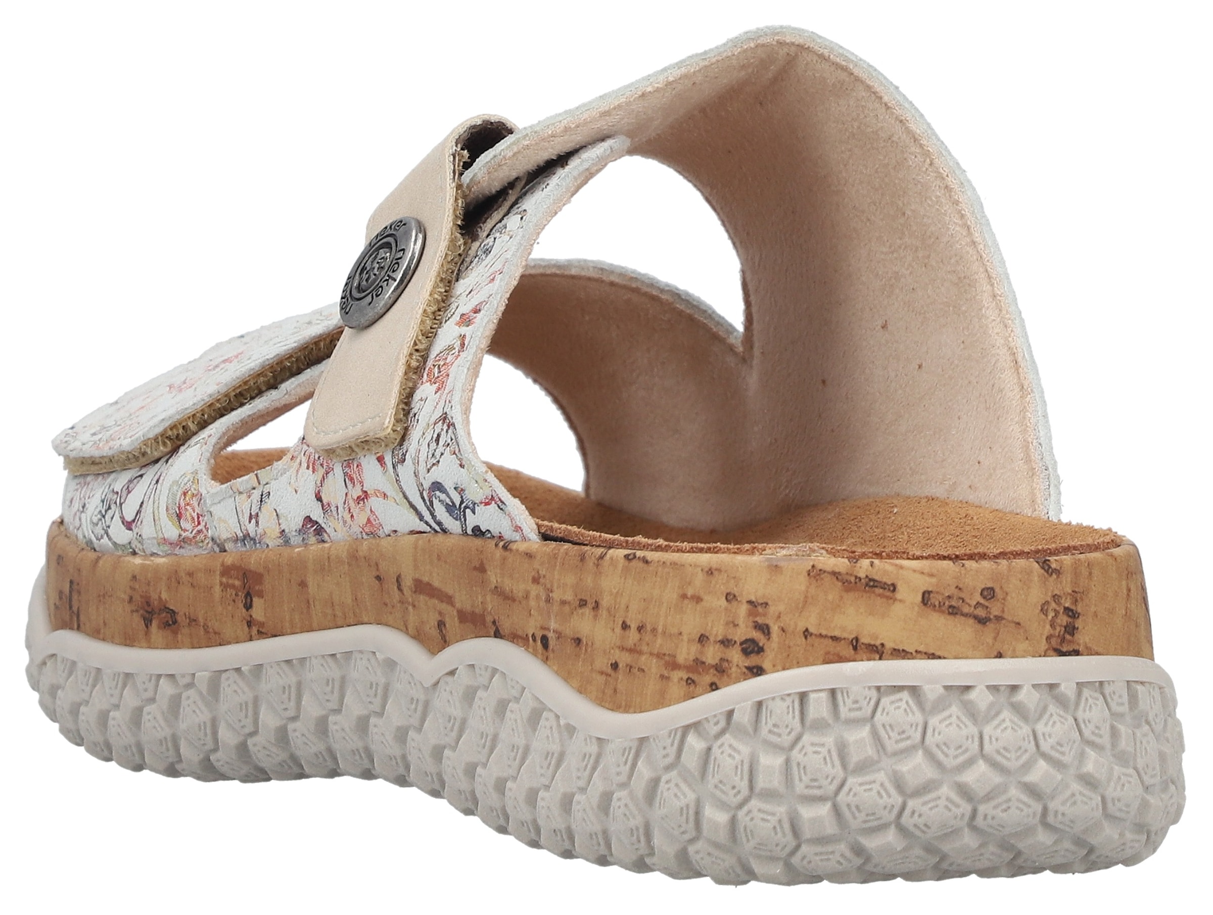 Rieker Pantolette  Chaussure d'été, chaussure à enfiler, chausson avec bride auto-agrippante