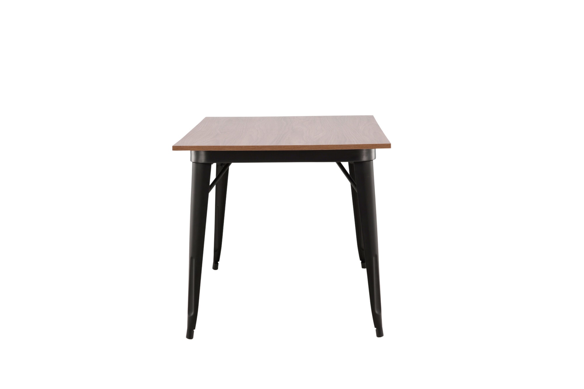 Venture Home Esstisch »Tempe, rechteckiger Esstisch in eleganter Walnussoptik, 140 × 80 cm« Esszimmertisch, MDF, Stahlbeine, rechteckig, kompakt, kultiviert
