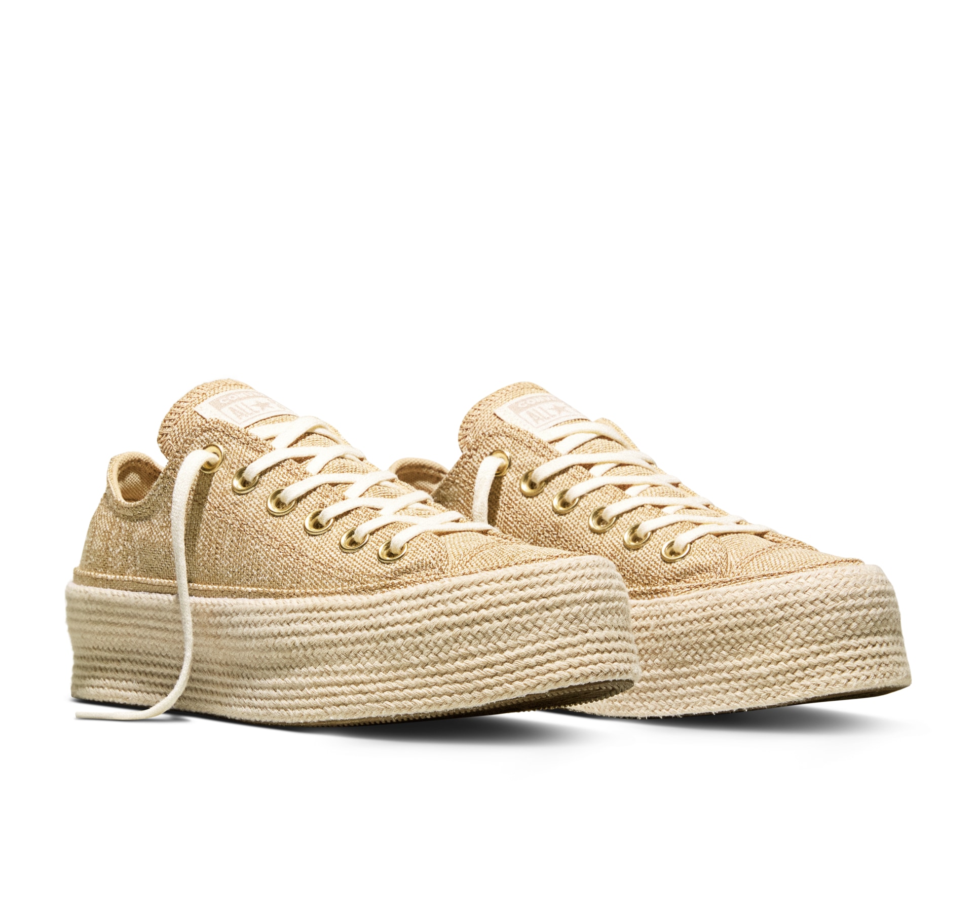 Image of Converse Sneaker "CHUCK TAYLOR ALL STAR LIFT ESPADRILLE" sportlicher Stil, mit profiliertem Laufsohlenprofil, mit Schnürung