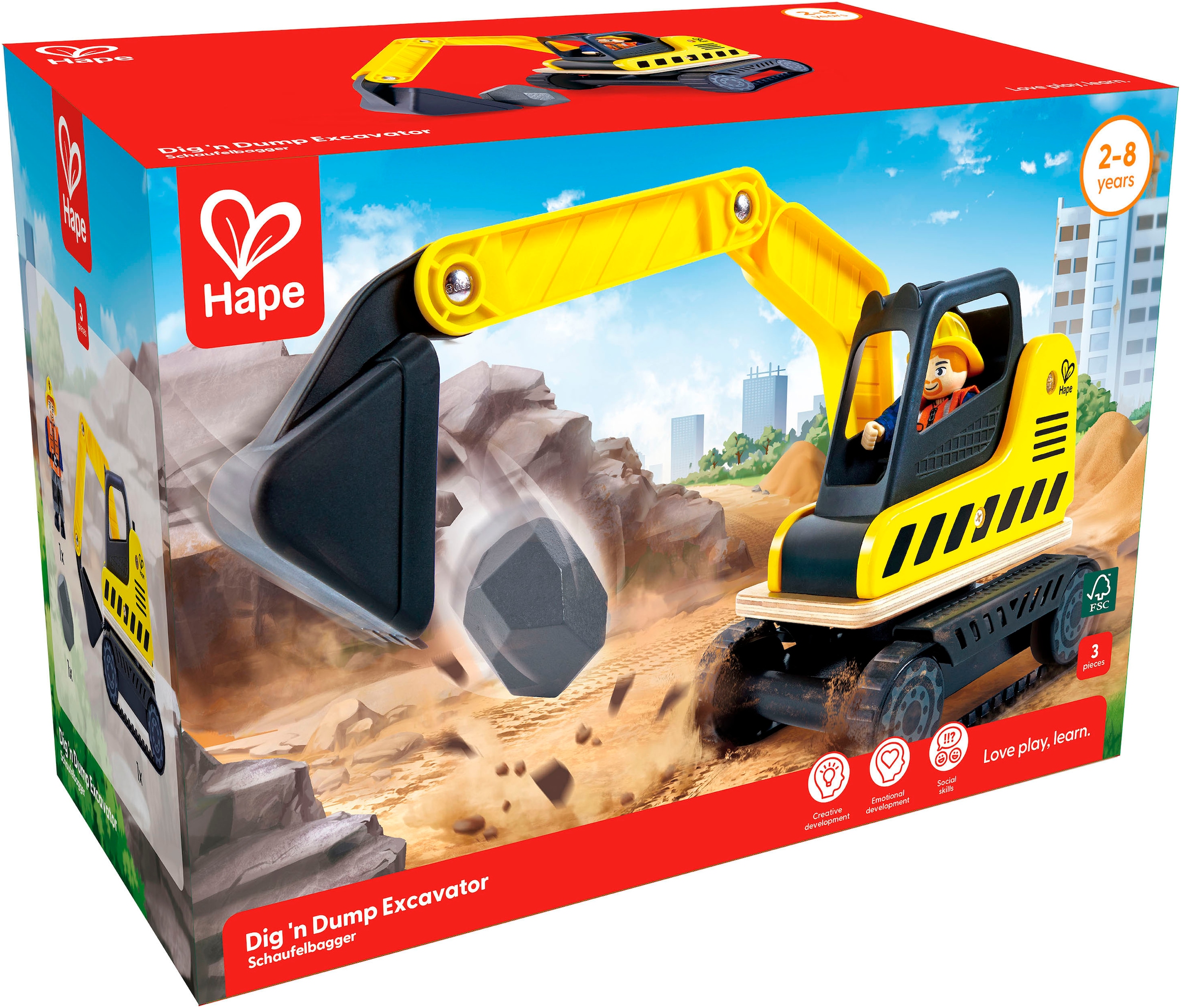 Hape Spielzeug-Bagger »Bagger«