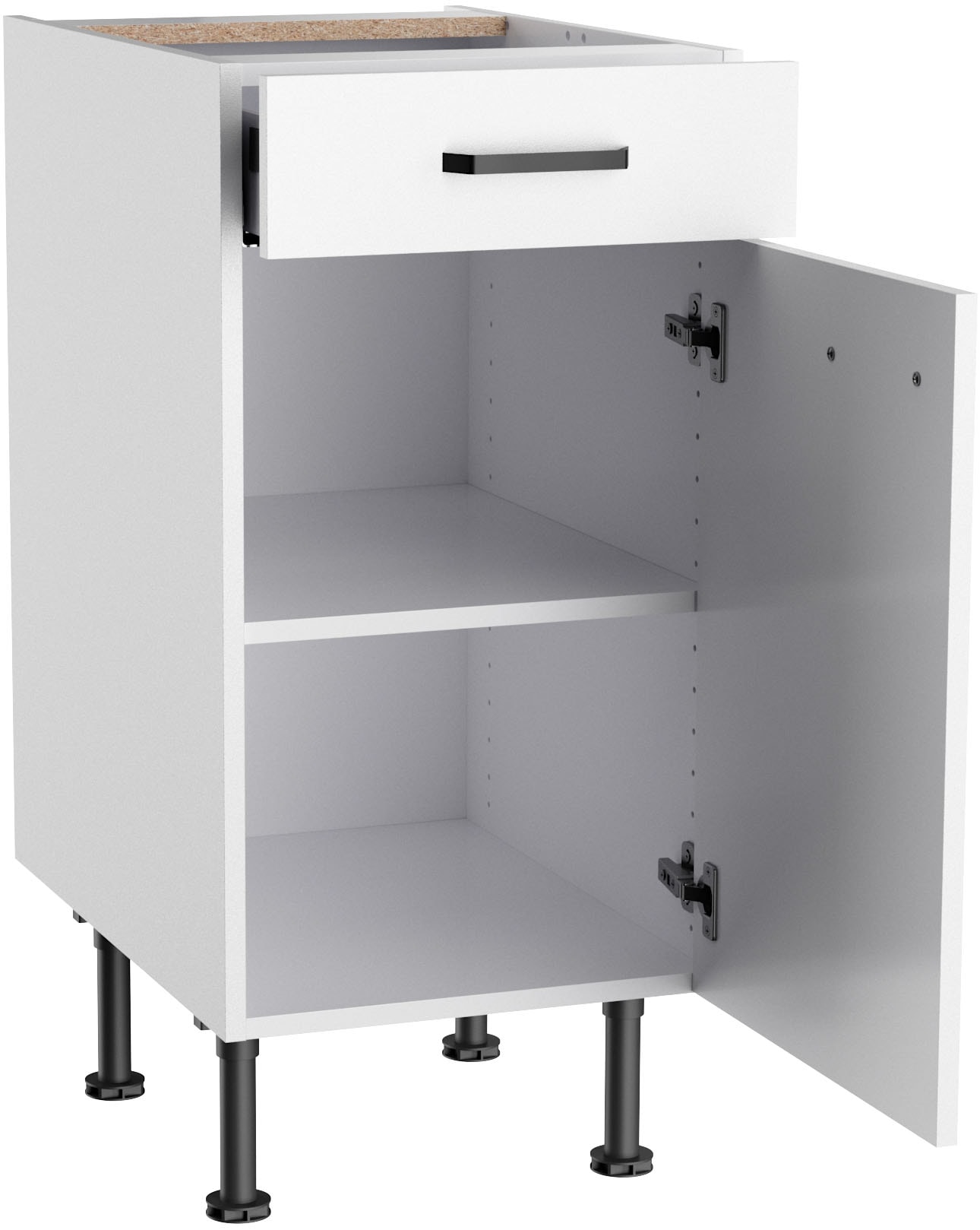 KOCHSTATION Unterschrank »KS-Paula« 40 cm breit, 87 cm hoch, mit 1 Schubkasten, 1 Tür, 1 Einlegeboden