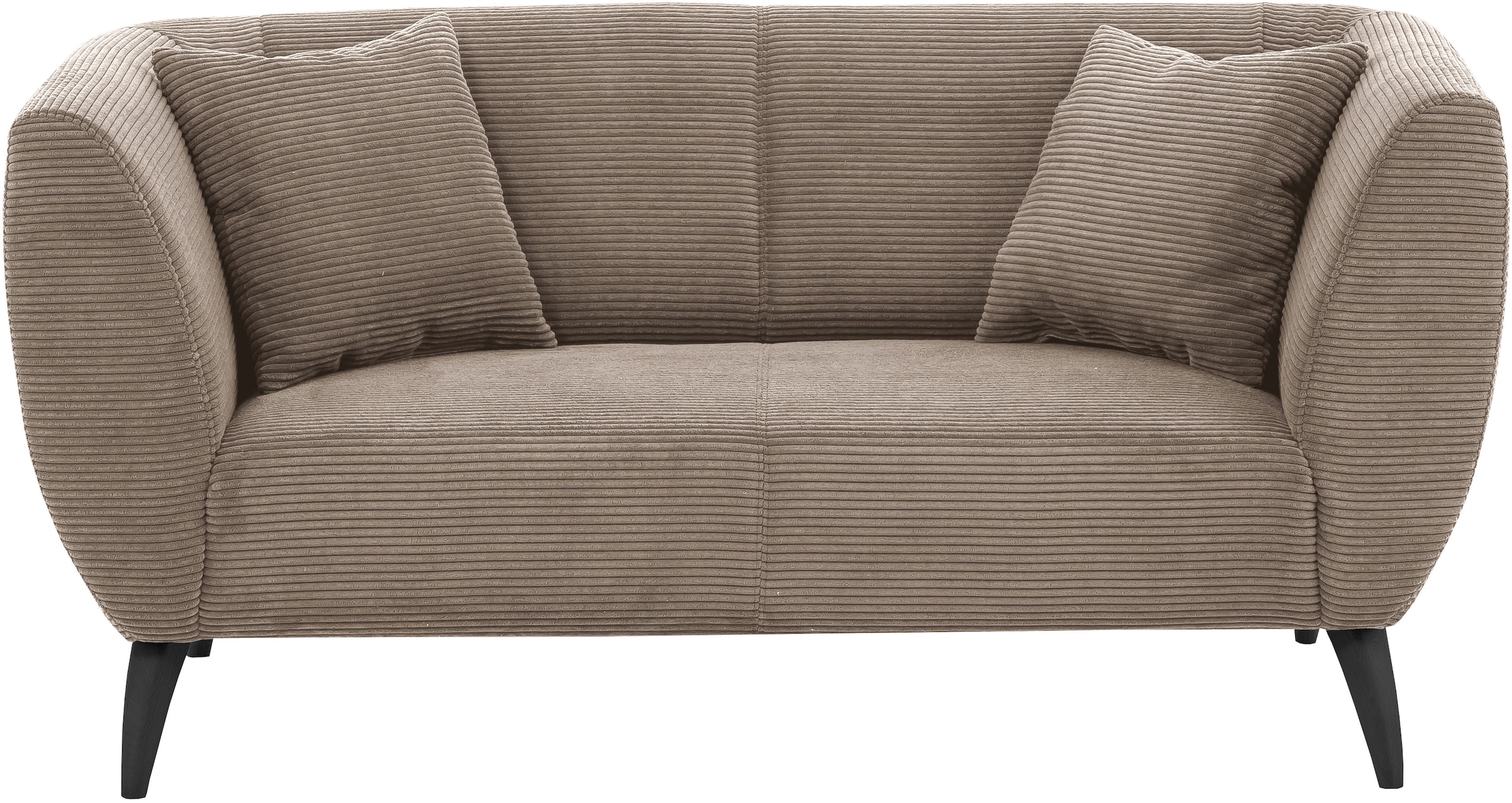 Home affaire Polstergarnitur »Lazio modern und bequem, schmale Armlehnen, tolle Detailverarbeitung« Set, 3-Sitzer und 2-Sitzer, 2 Stk. tlg. zwei verschiedene Fussfarben wählbar
