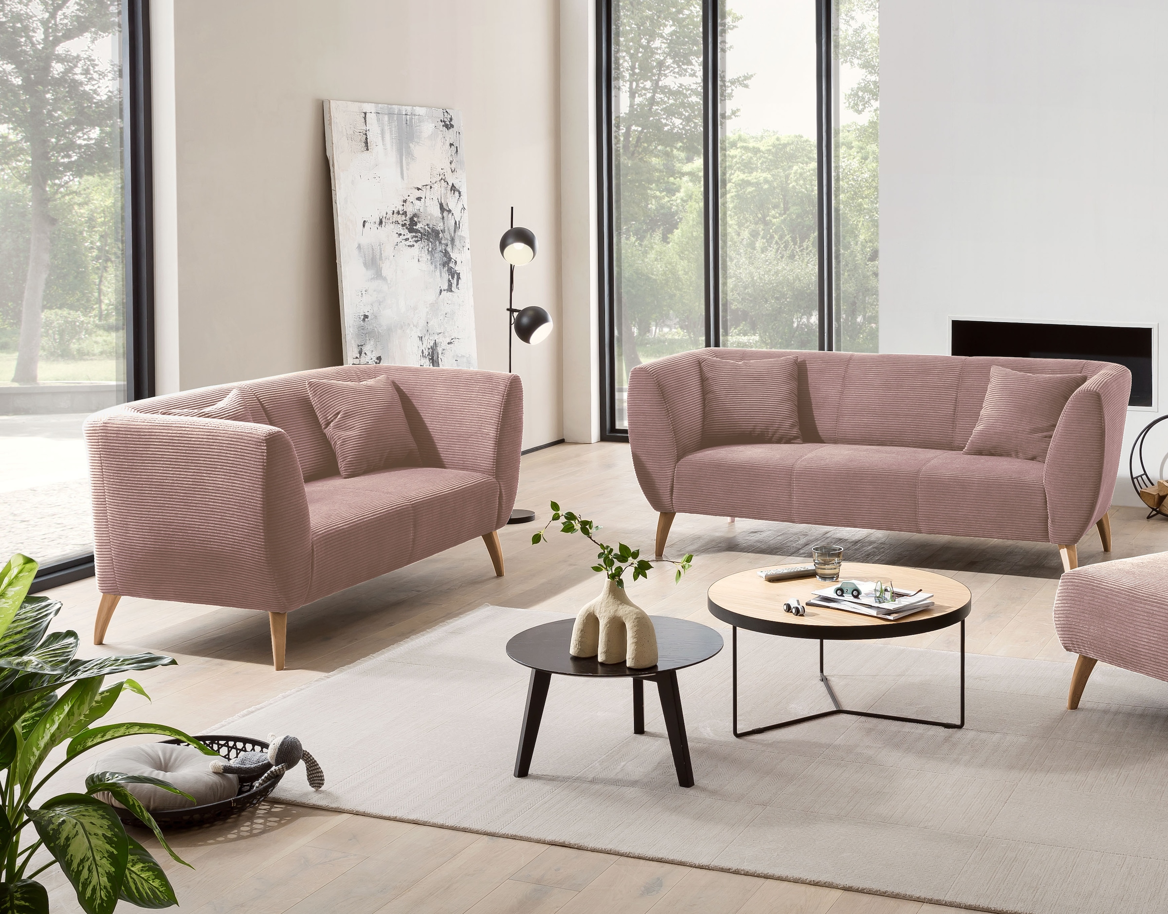 INOSIGN Polstergarnitur »Colori« Set, 3-Sitzer und 2-Sitzer, 2 Stk. tlg. auch als Loveseat erhältlich