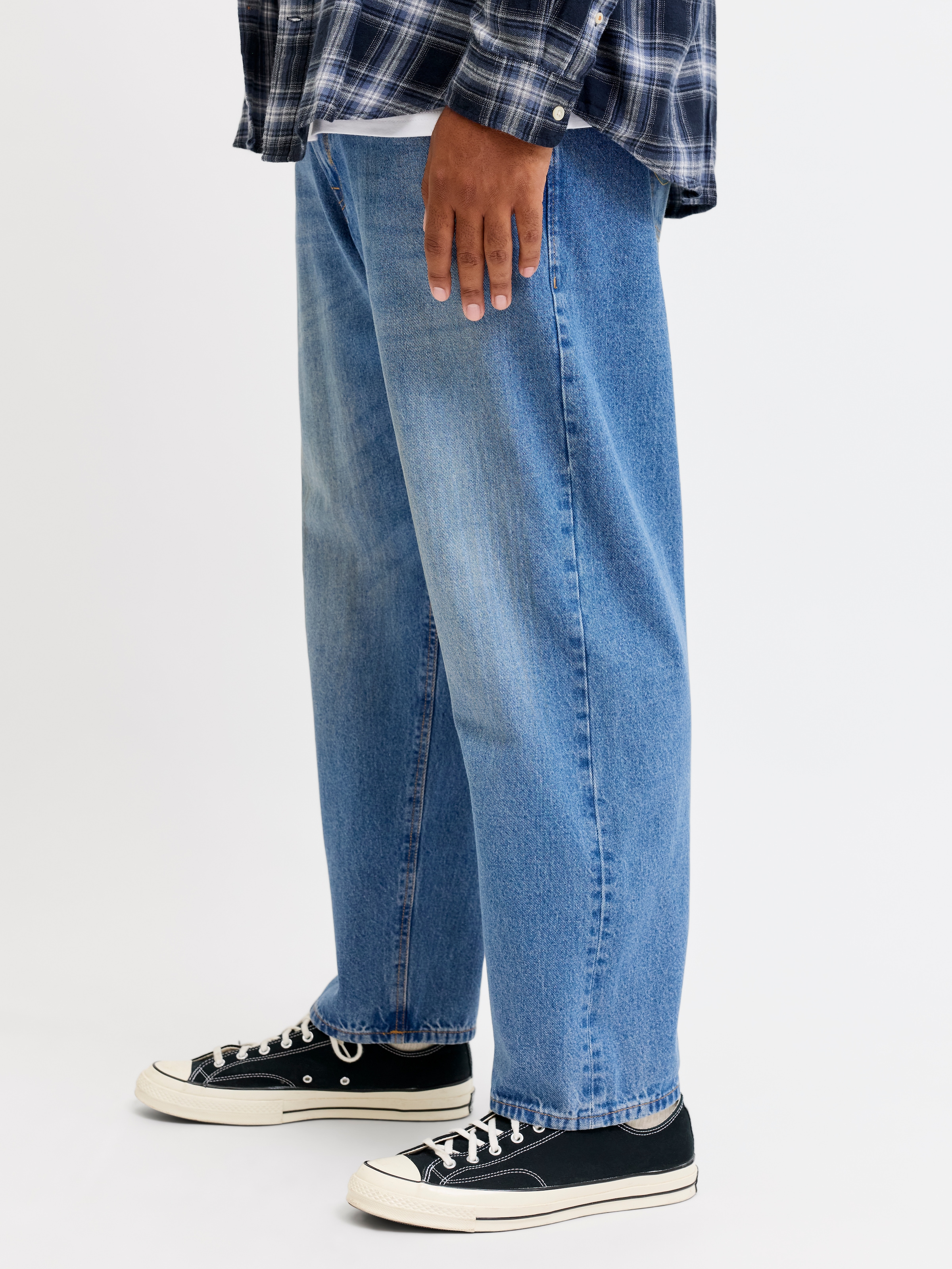 Image of Jack & Jones PlusSize Relax-fit-Jeans "JJICHRIS JJORIGINAL AT 044 SN PLS" Baumwolle, relaxed fit
