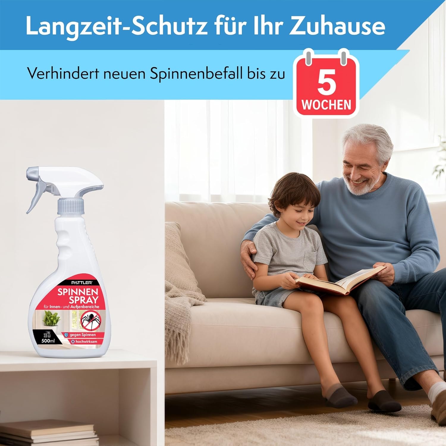 Pattler Insektenspray »Schutzbarriere gegen Spinnen« 500 ml