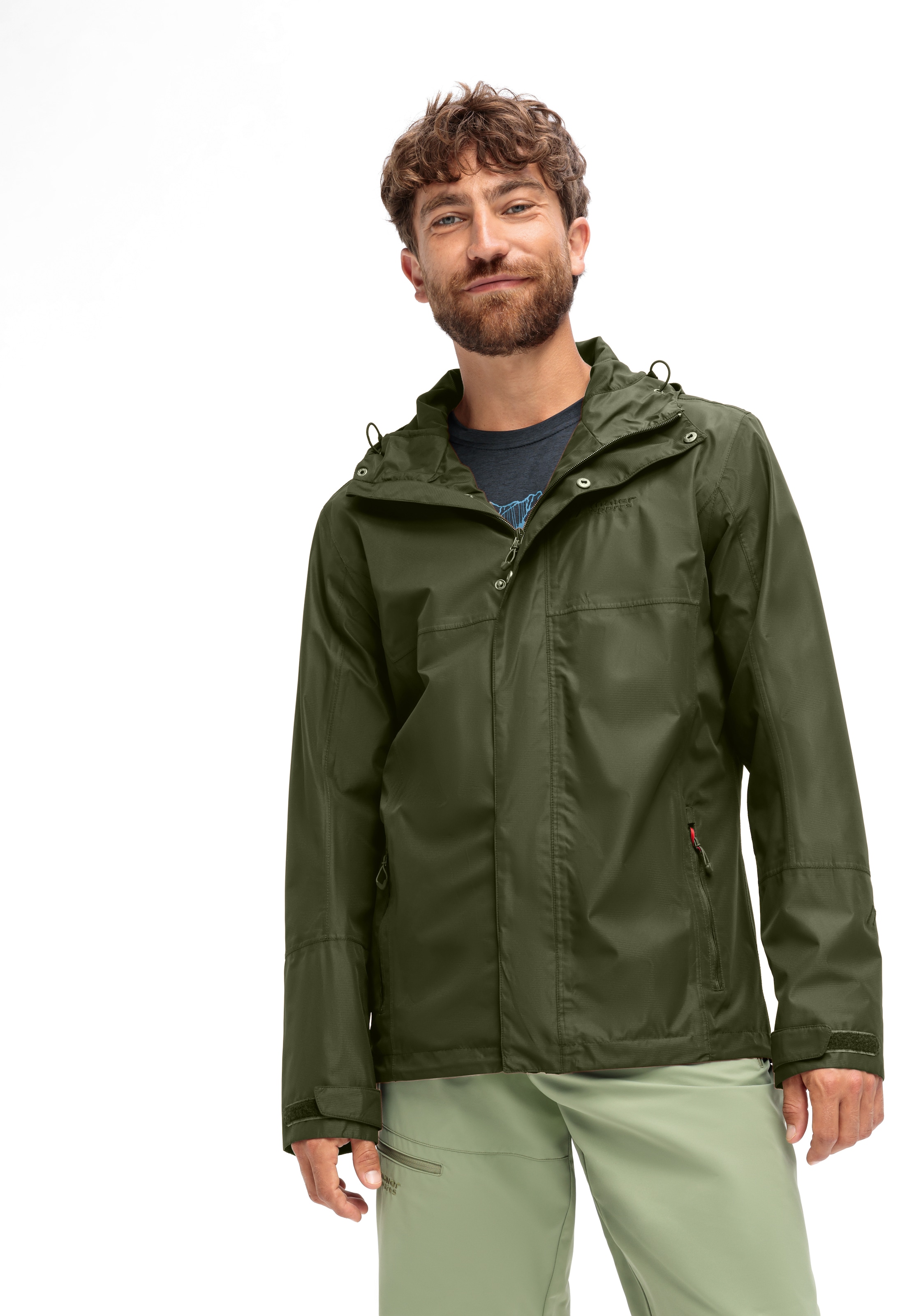 Maier Sports Outdoorjacke »Abbenstein M«, Herren Jacke wasserdicht, Funktionsjacke 2 Taschen aussen + Innentasche