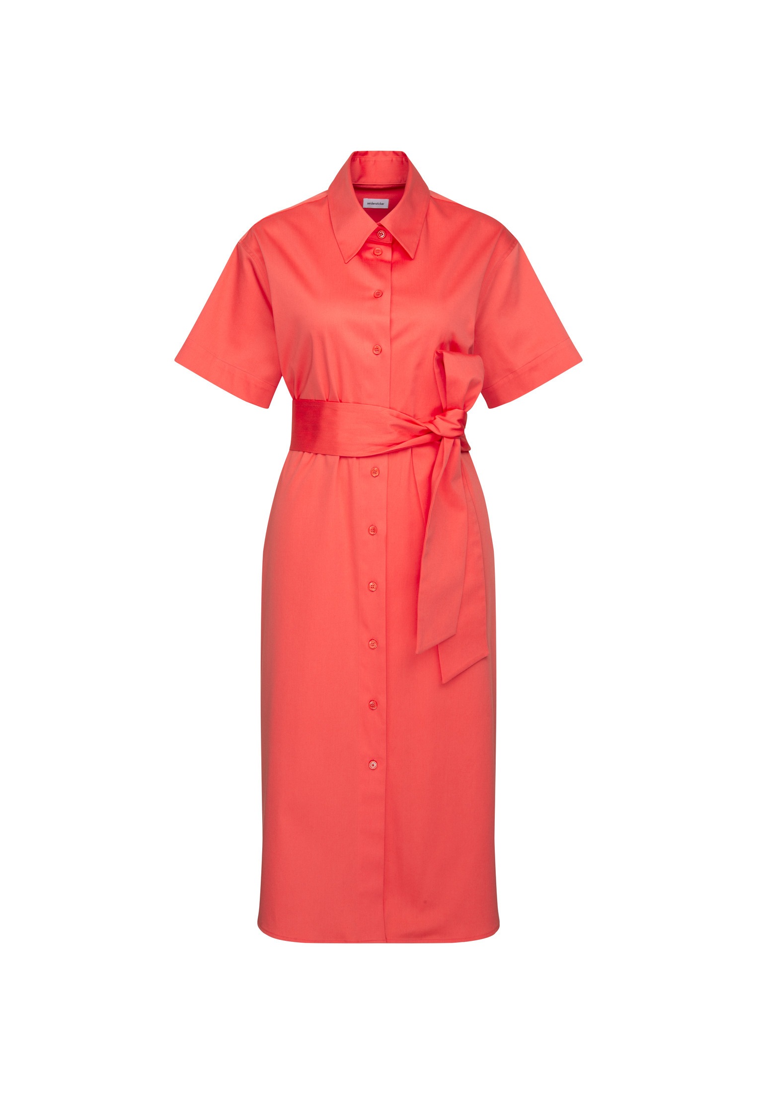 seidensticker Sommerkleid »Schwarze Rose« Kurzarm Kragen Uni