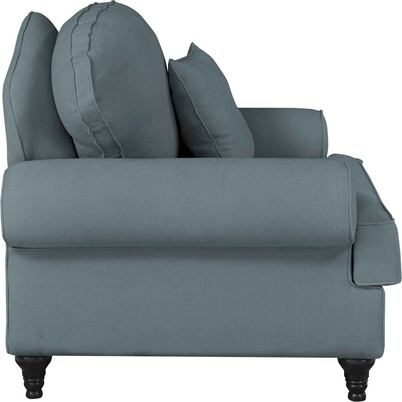 GOODproduct Fauteuil »Westminster mit hochwertigem Microfaserbezug, in 5 Farben verfügbar« rembourrage à ressorts, pied tourné, coussin décoratif inclus