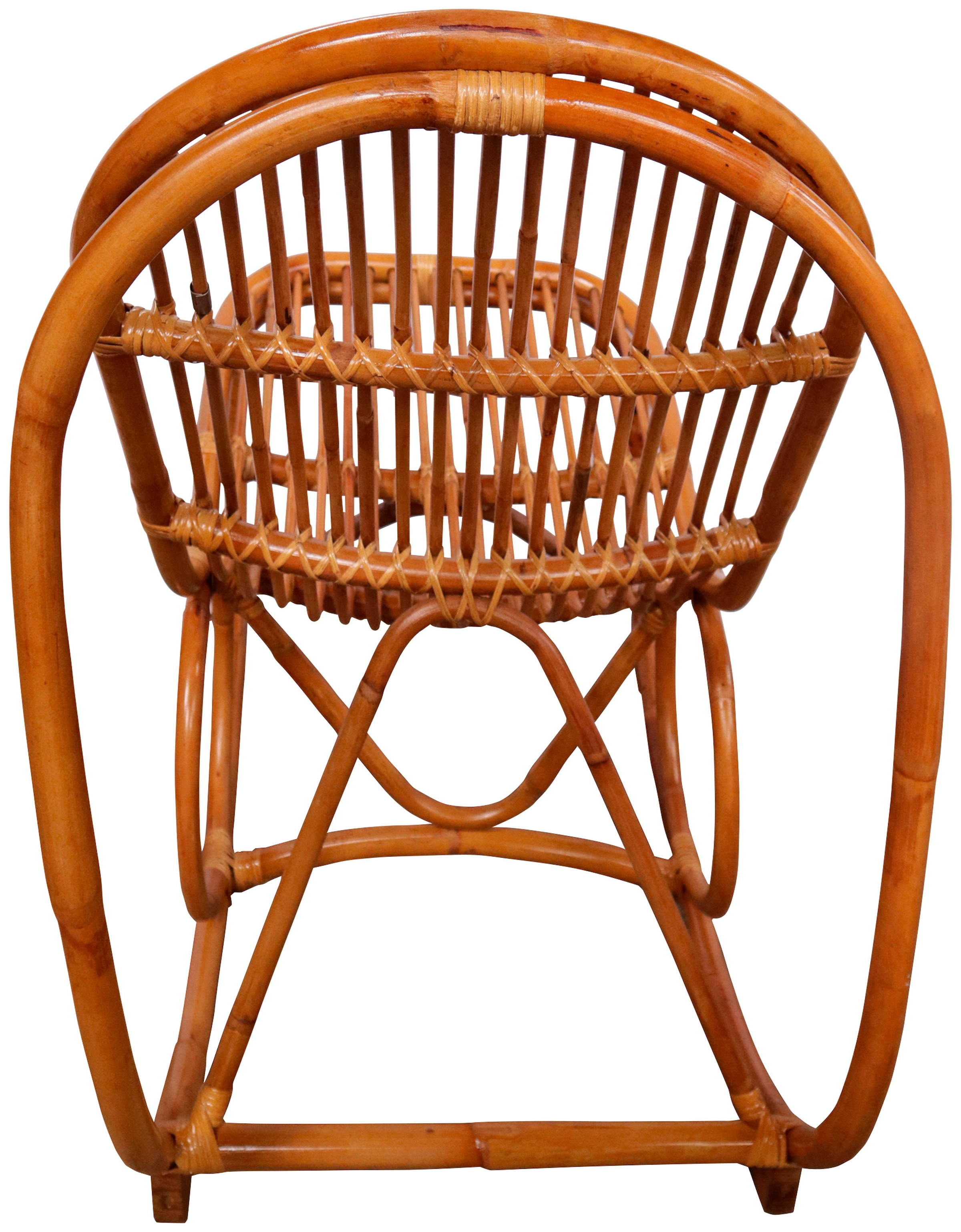 SIT Schaukelstuhl »Kampala aus naturbelassenem Rattan mit Metallmanschette« () Rattan-Schaukelstuhl mit natürlicher Optik
