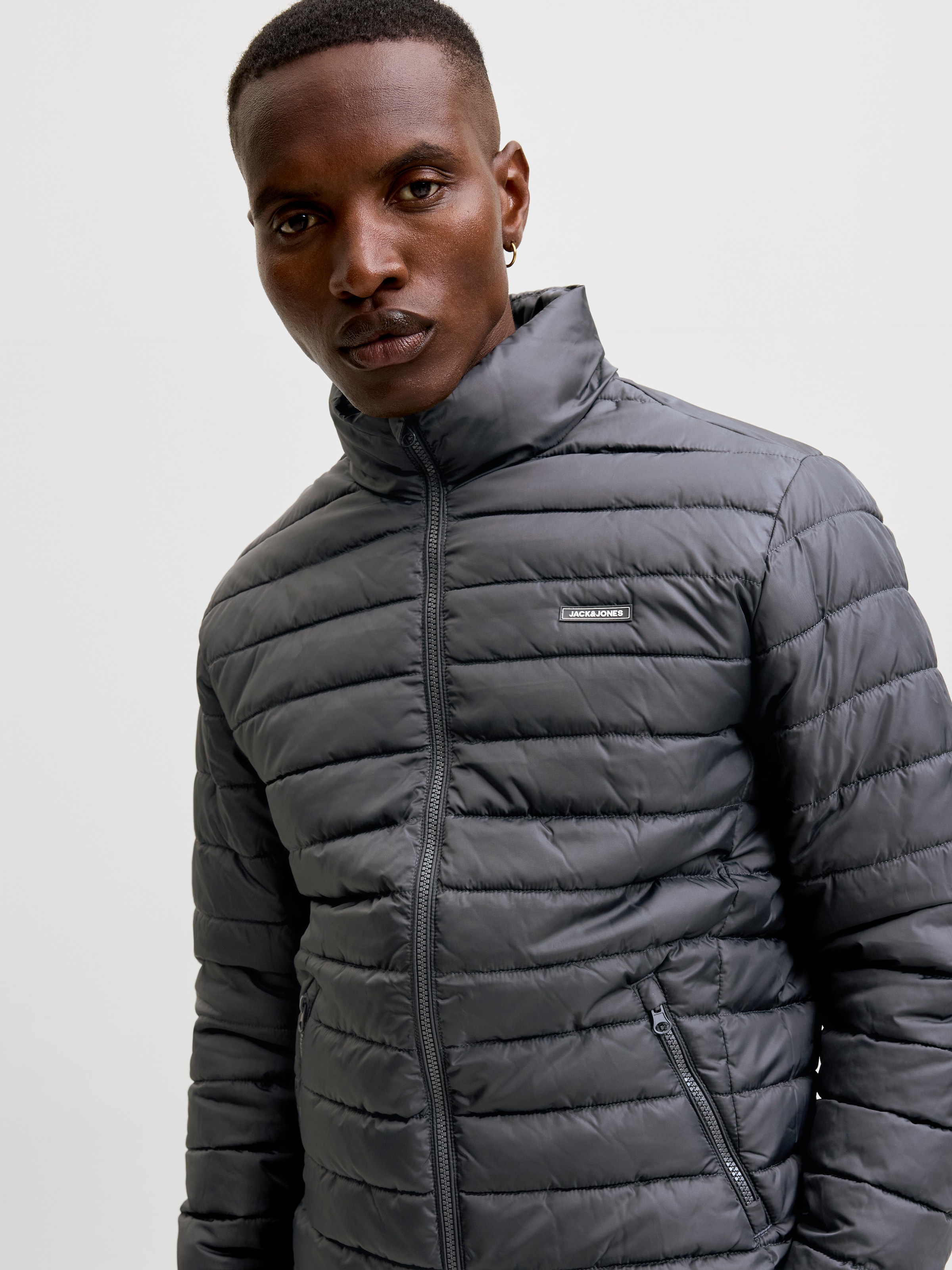 Image of Jack & Jones Steppjacke "JJELVIS LIGHT PUFFER COLLAR" Kunstfaser, regular fit