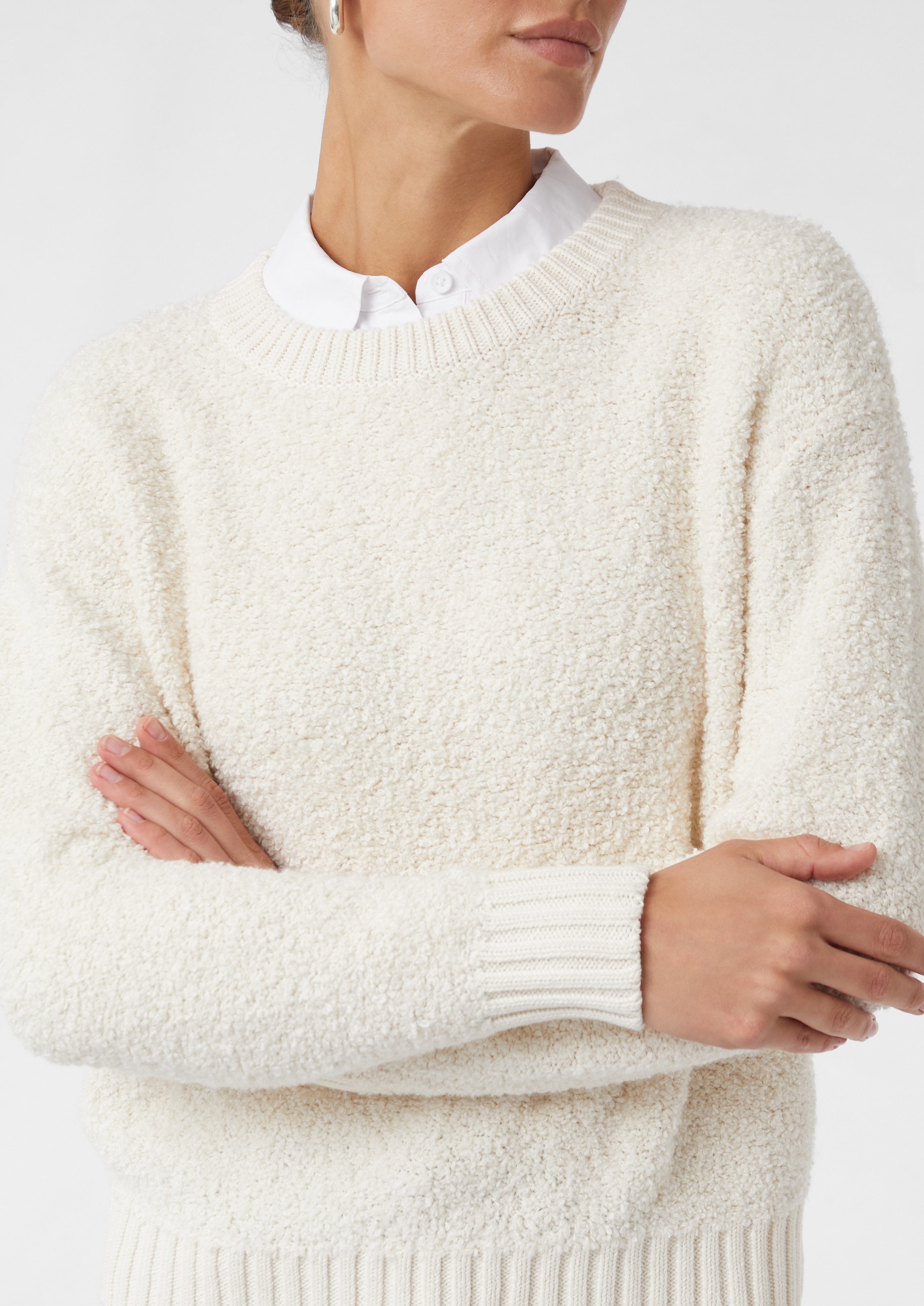 Image of comma casual identity Strickpullover aus Bouclé