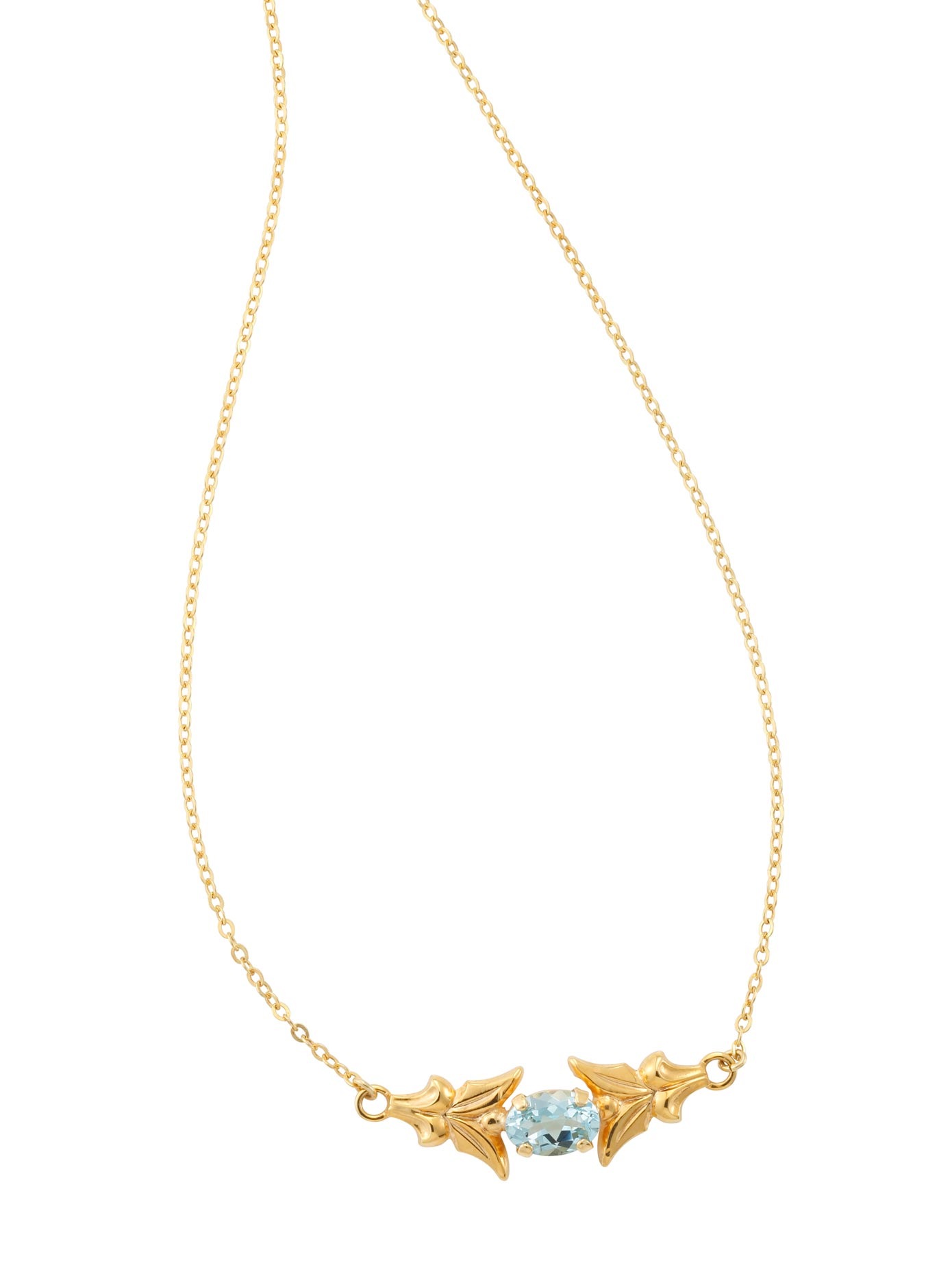 Collier mit schönem Blau-Topas