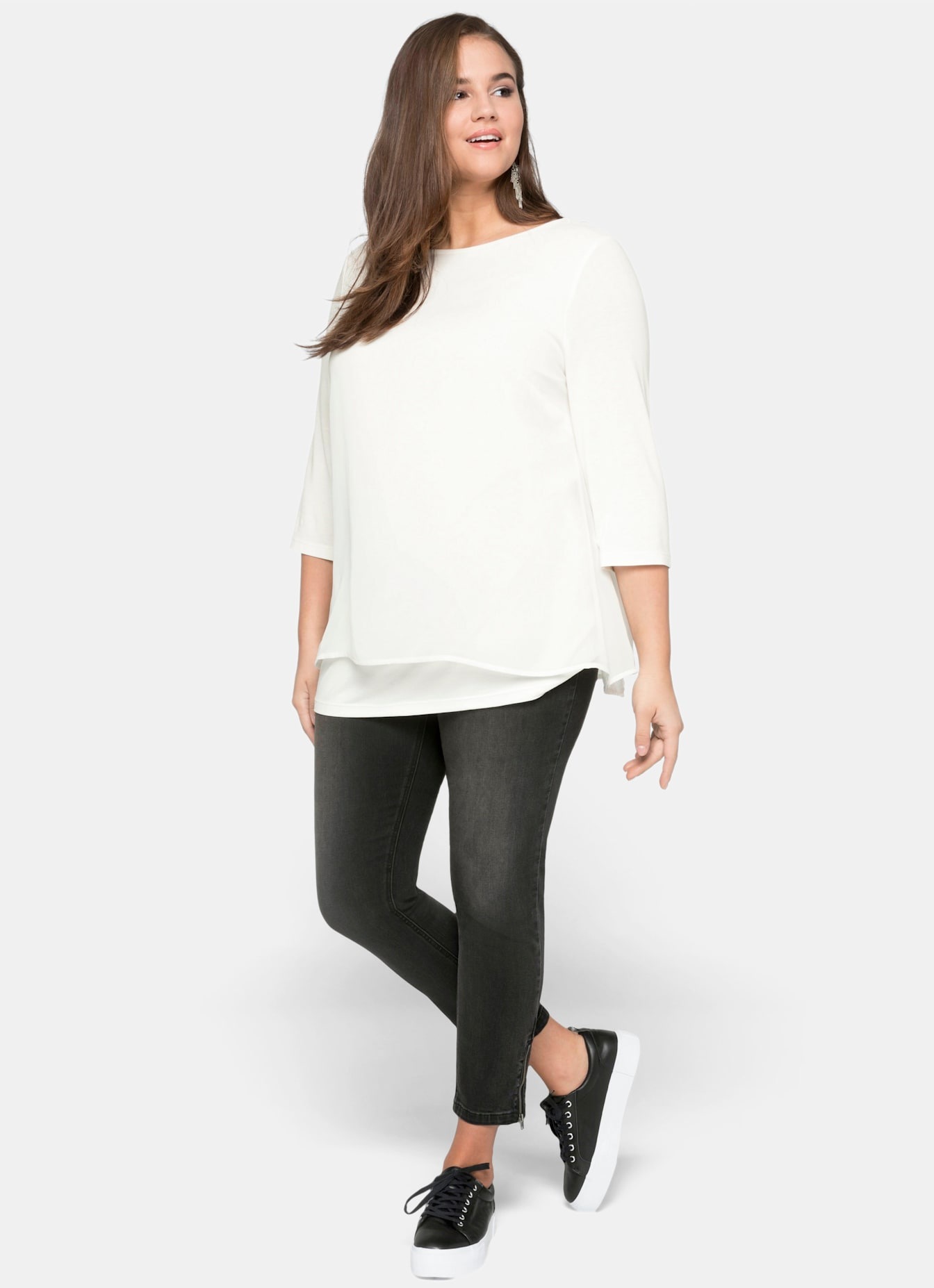 Sheego Blusenshirt »Blusenshirt«, (1 tlg.)