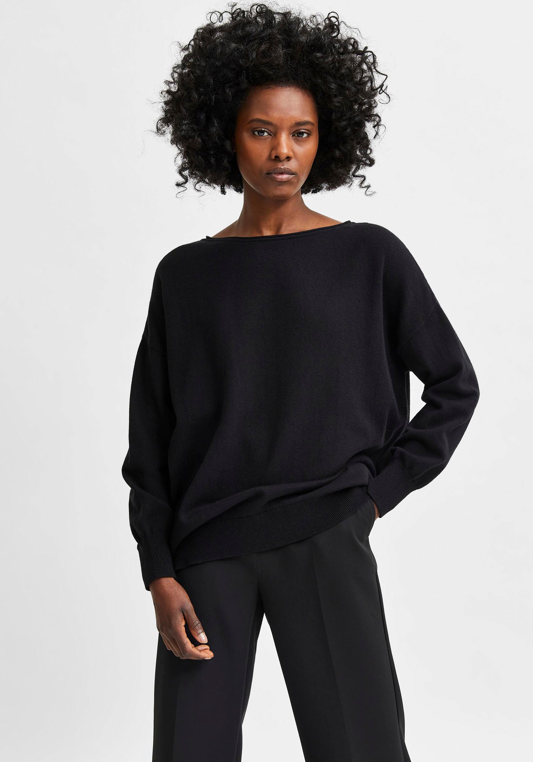 Image of SELECTED FEMME Strickpullover »SLFLINIKA«, mit U-Boot-Ausschnitt bei Ackermann Versand Schweiz