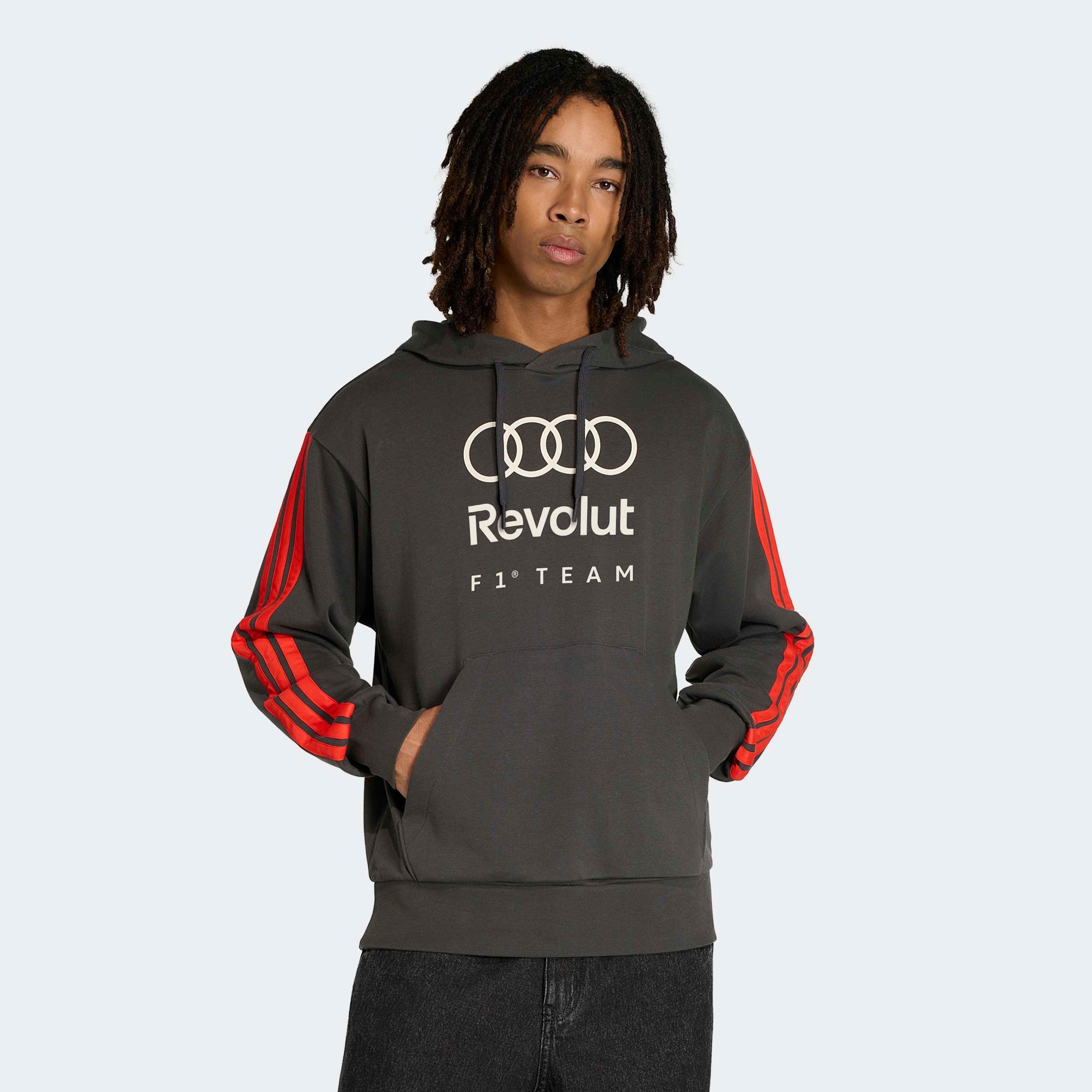 Image of adidas Performance Kapuzensweatshirt "AUDI REVOLUT F1 TEAM DNA FRENCH TERRY HOODIE"