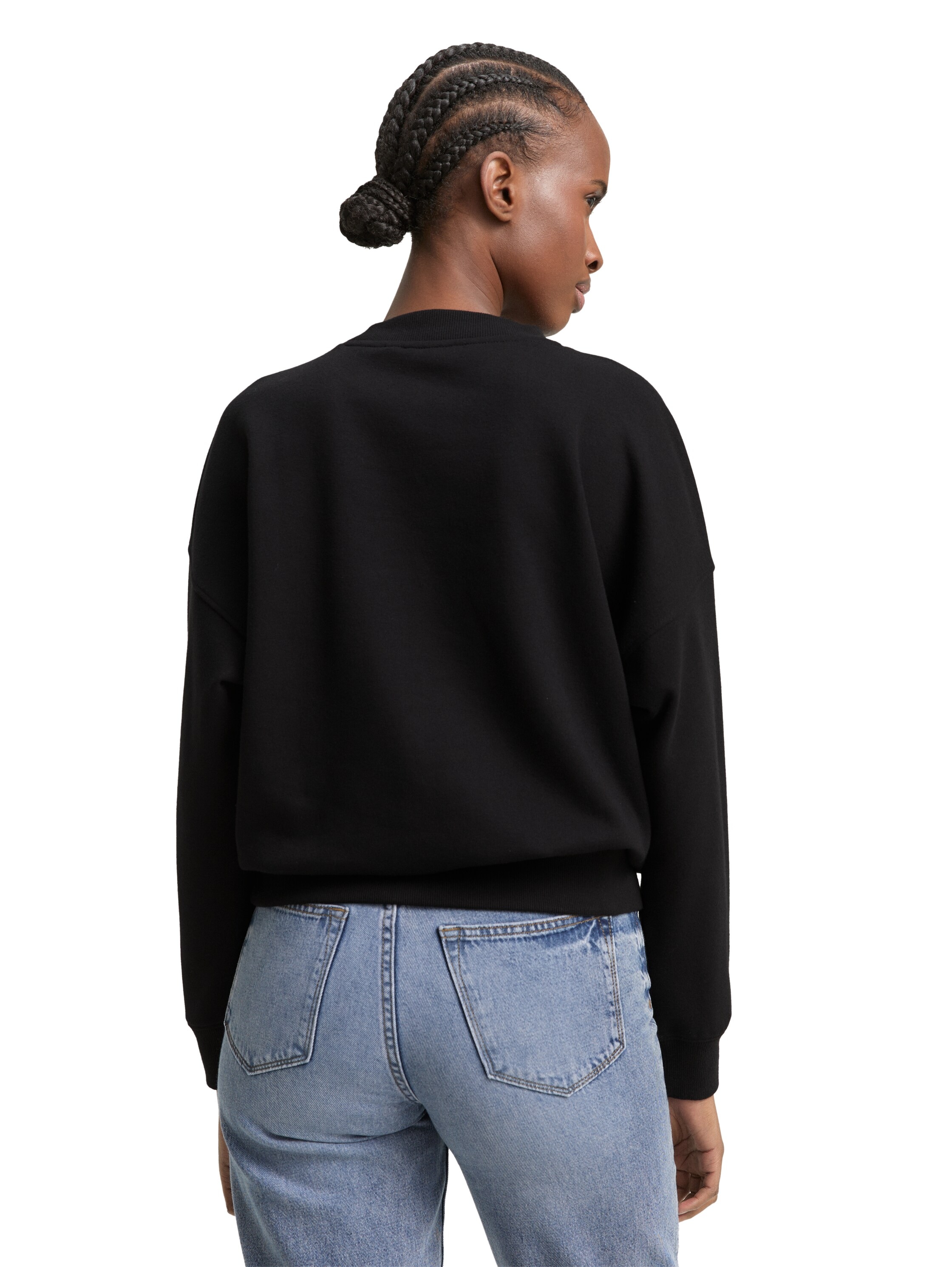TOM TAILOR Denim Sweatshirt mit Rippbündchen