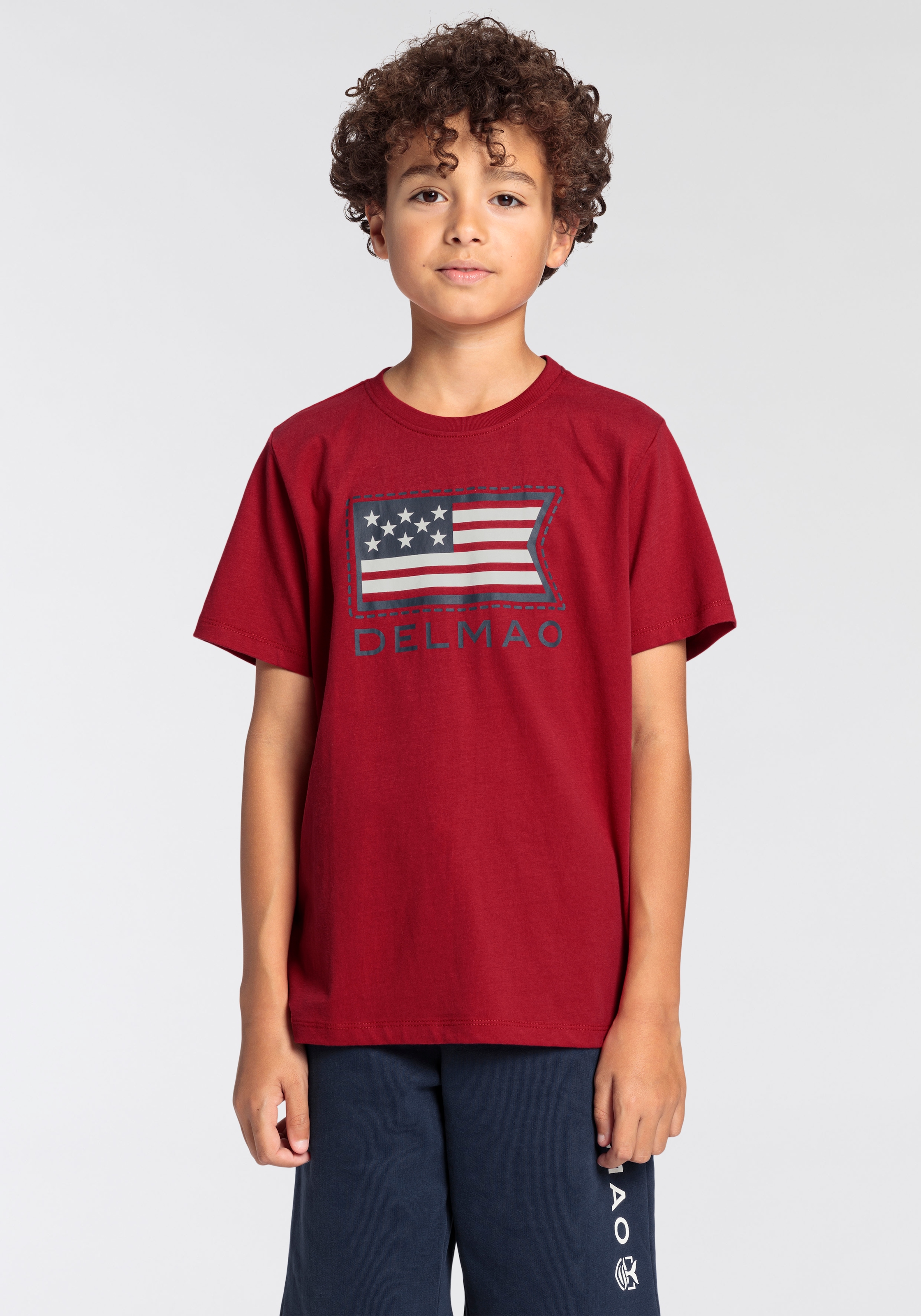 DELMAO T-Shirt »für Jungen«, Flagge. NEUE MARKE