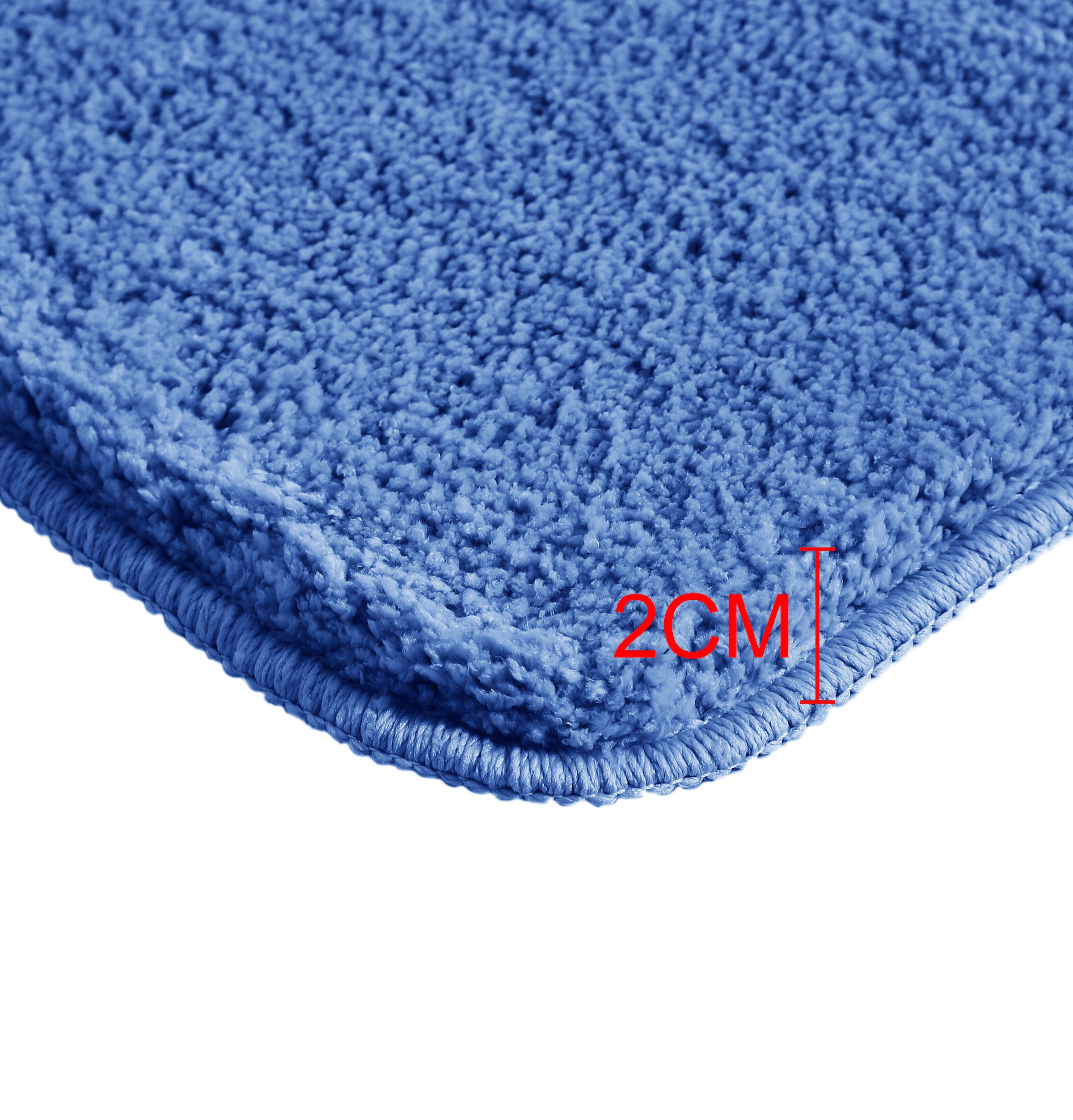 my home Badematte »Inga, Badezimmer Teppich, Badvorleger«, rutschhemmend beschichtet, schnell trocknend-strapazierfähig-fussbodenheizungsgeeignet, Badteppich, unifarben, weich, als halbrund und rechteckig erhältlich