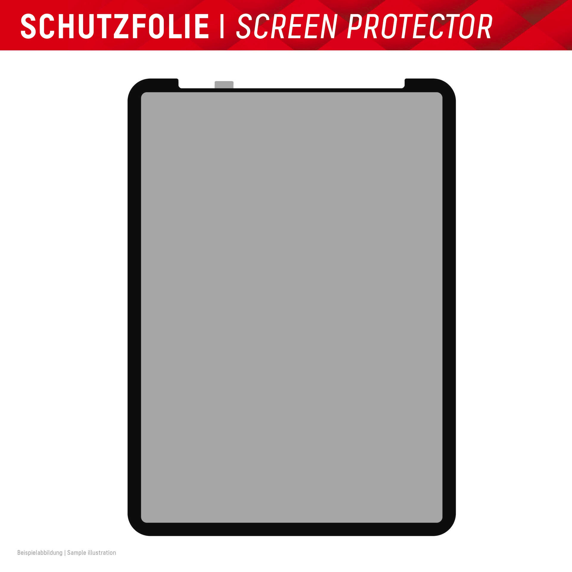Displex Displayschutzfolie »Tablet Privacy Safe«, für Apple iPad Pro 11 (2024), Blickschutzfolie, Schutzfolie, Bildschirmschutz, kratz- & stossfest