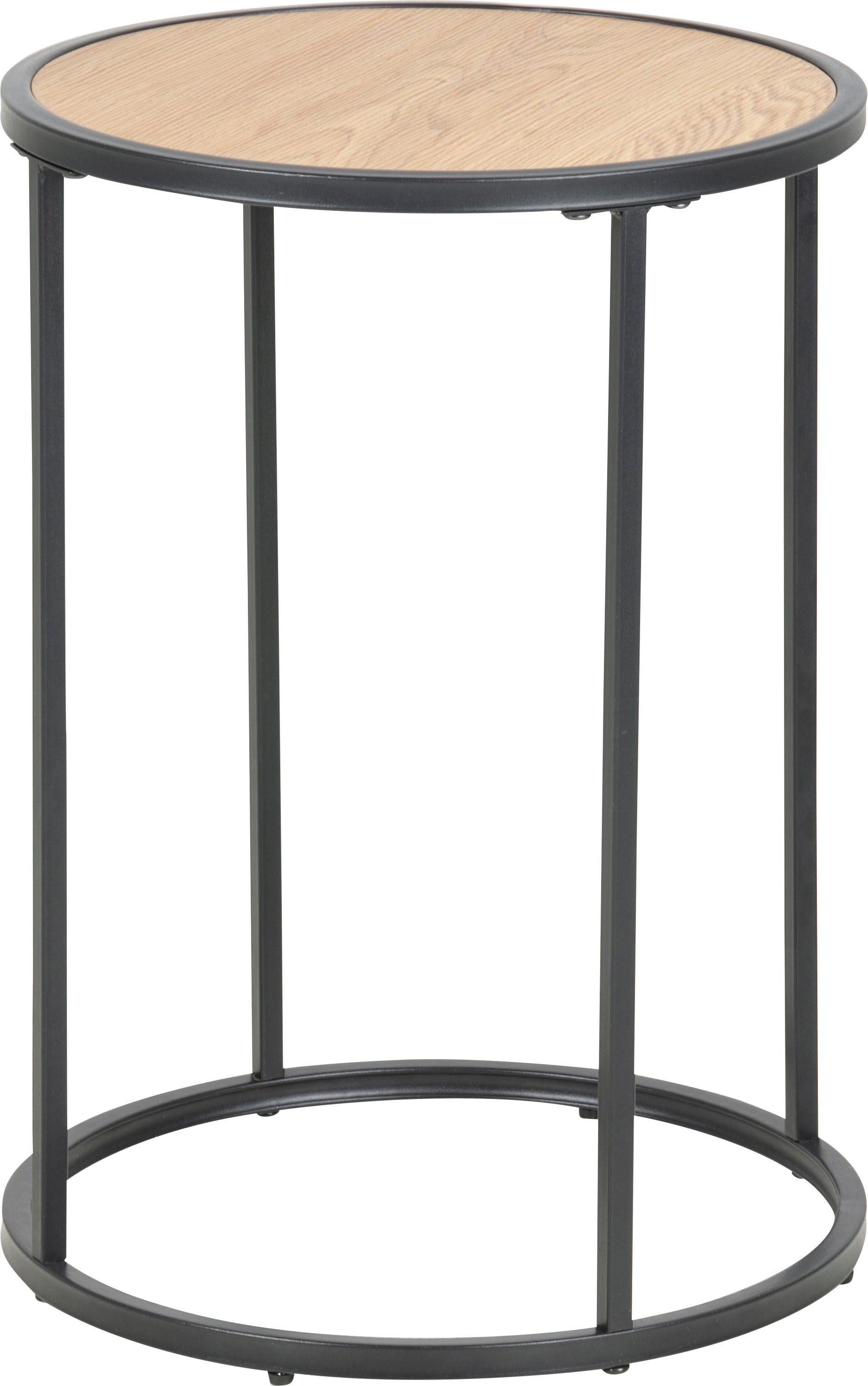 Image of ACTONA GROUP Beistelltisch Metallgestell im modernen Industrie-Look, rund, T: 40 x H: 55 cm