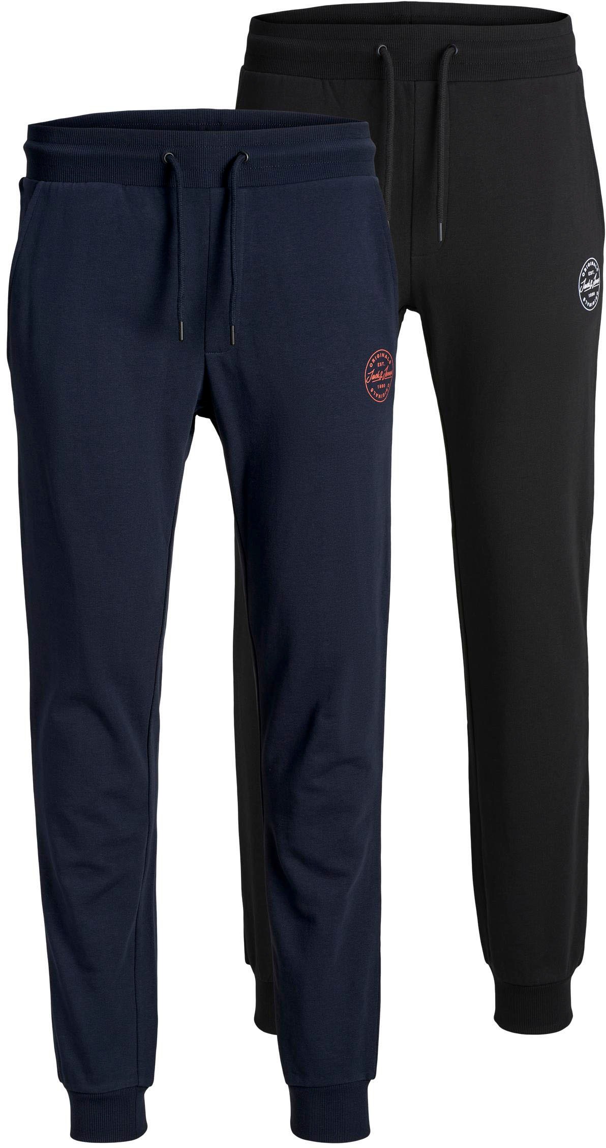 Image of Jack & Jones Sweathose »GORDON SHARK SWEATPANTS«, (Packung, 2 tlg., 2er-Pack), 2er Packung bei Ackermann Versand Schweiz