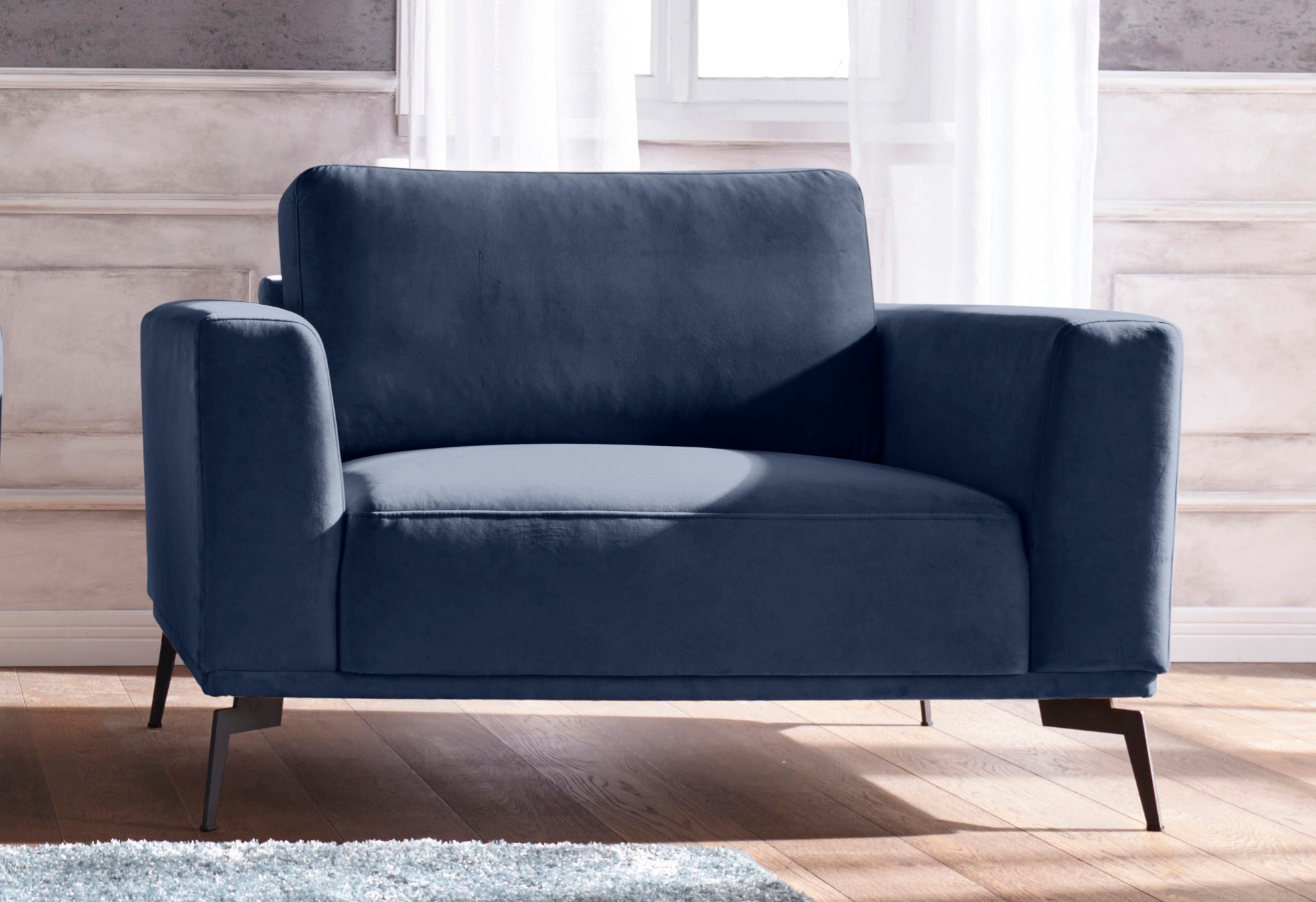 Image of Guido Maria Kretschmer Home&Living Sessel »Nantes«, in wunderschönem Design, ungewöhnliche Metallbeine bei Ackermann Versand Schweiz