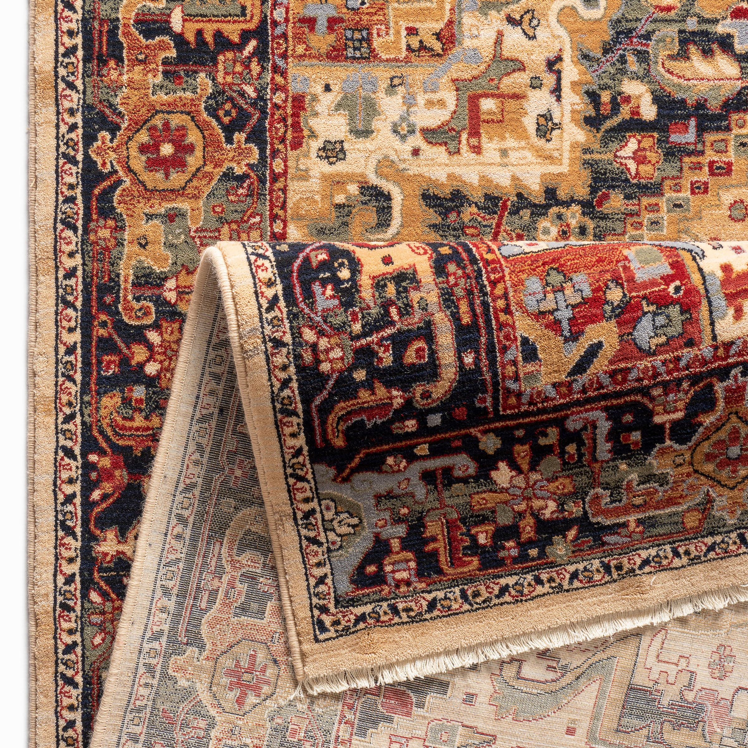 THEKO Wollteppich »Saharna 2886«, rechteckig, 10 mm Höhe, reine Wolle, Orient-Optik, mit Fransen