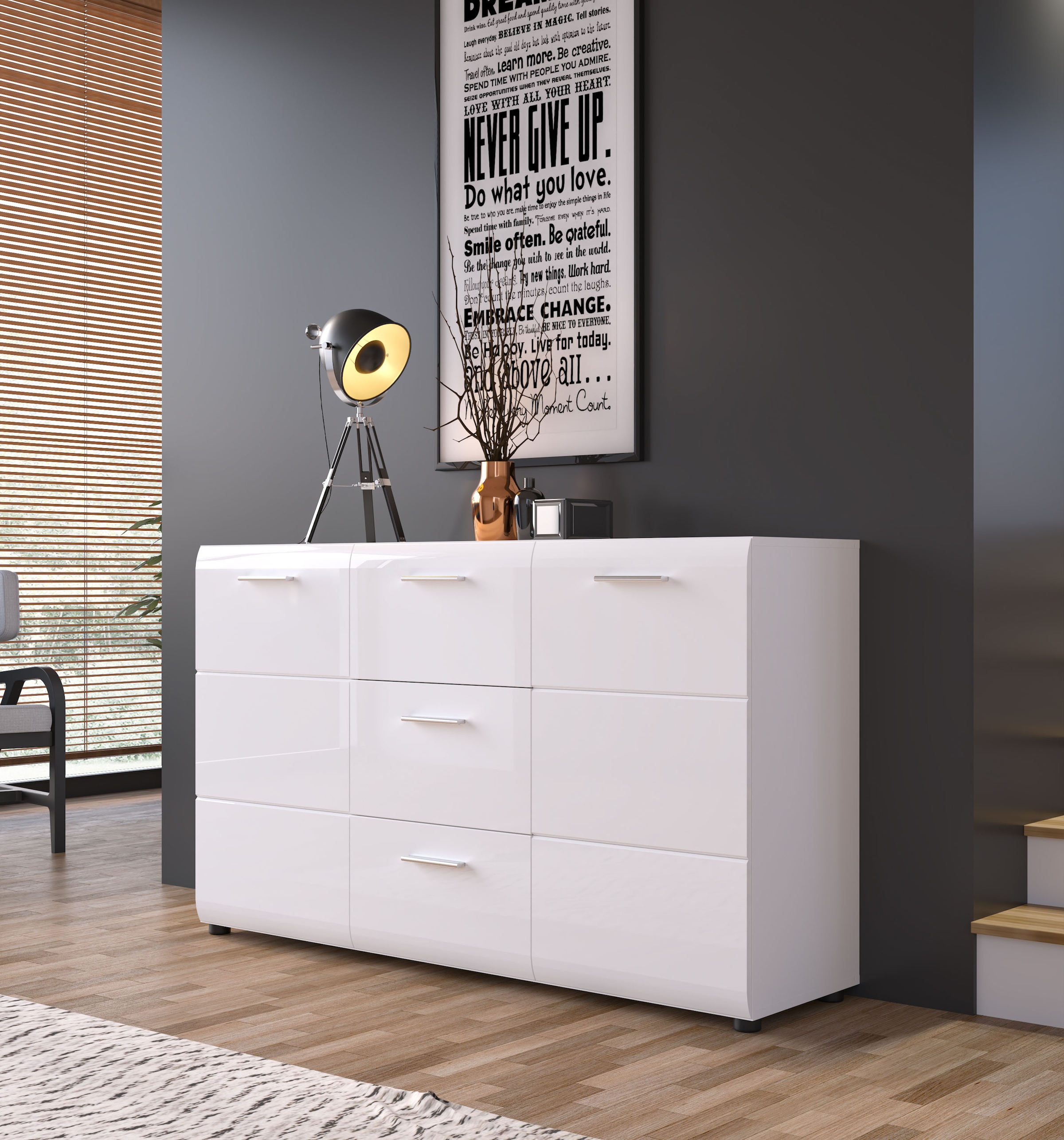 LIVING CHARM Sideboard »Merano« Breite ca. 144 cm