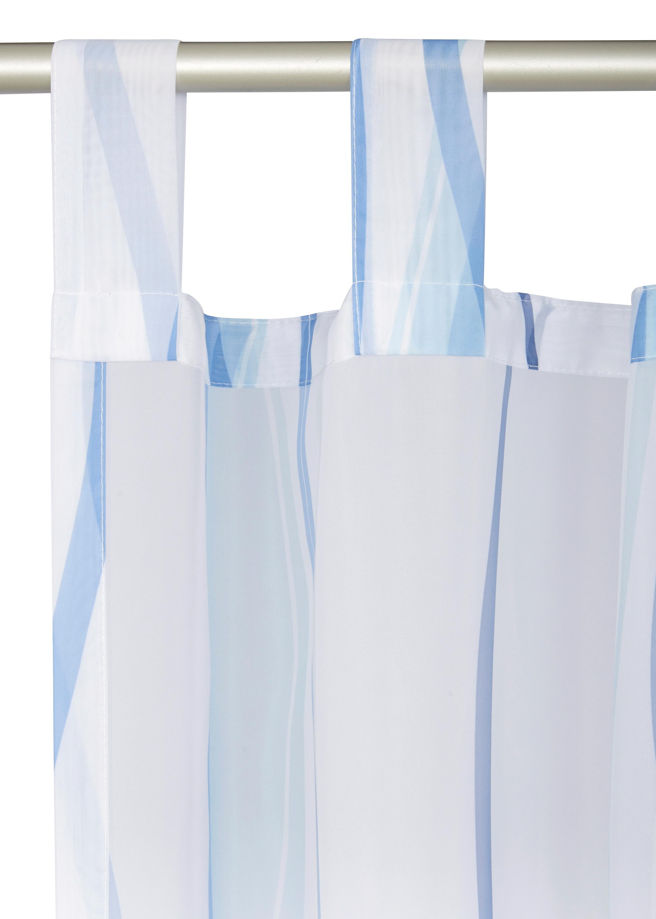 ♕ my home Gardine »DIMONA«, (2 St.), 2-er Set, Voile, Polyester, Wellen  versandkostenfrei auf