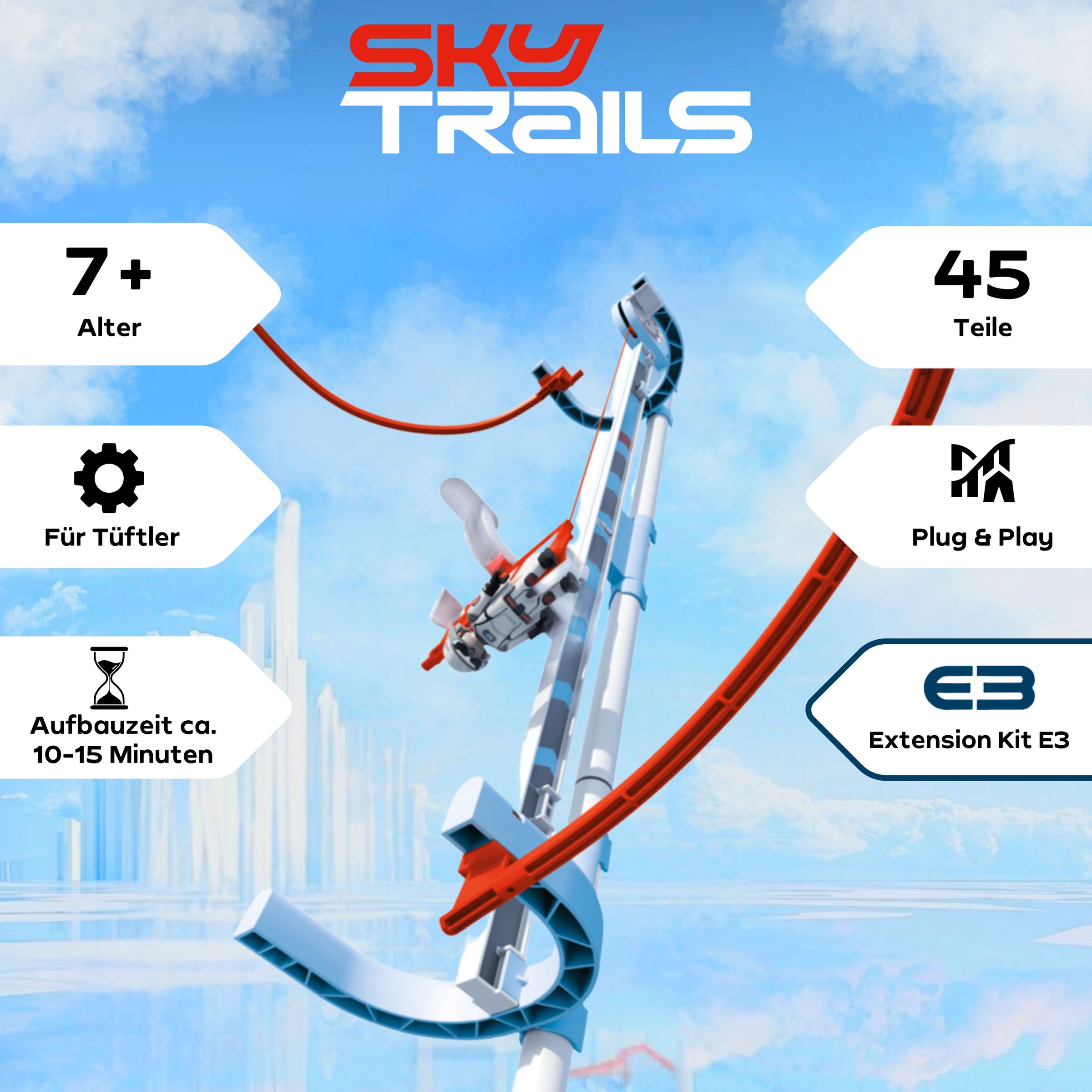 Playmobil® Konstruktions-Spielset »Air Lift e3 (71970), Sky Trails« Made in Europe