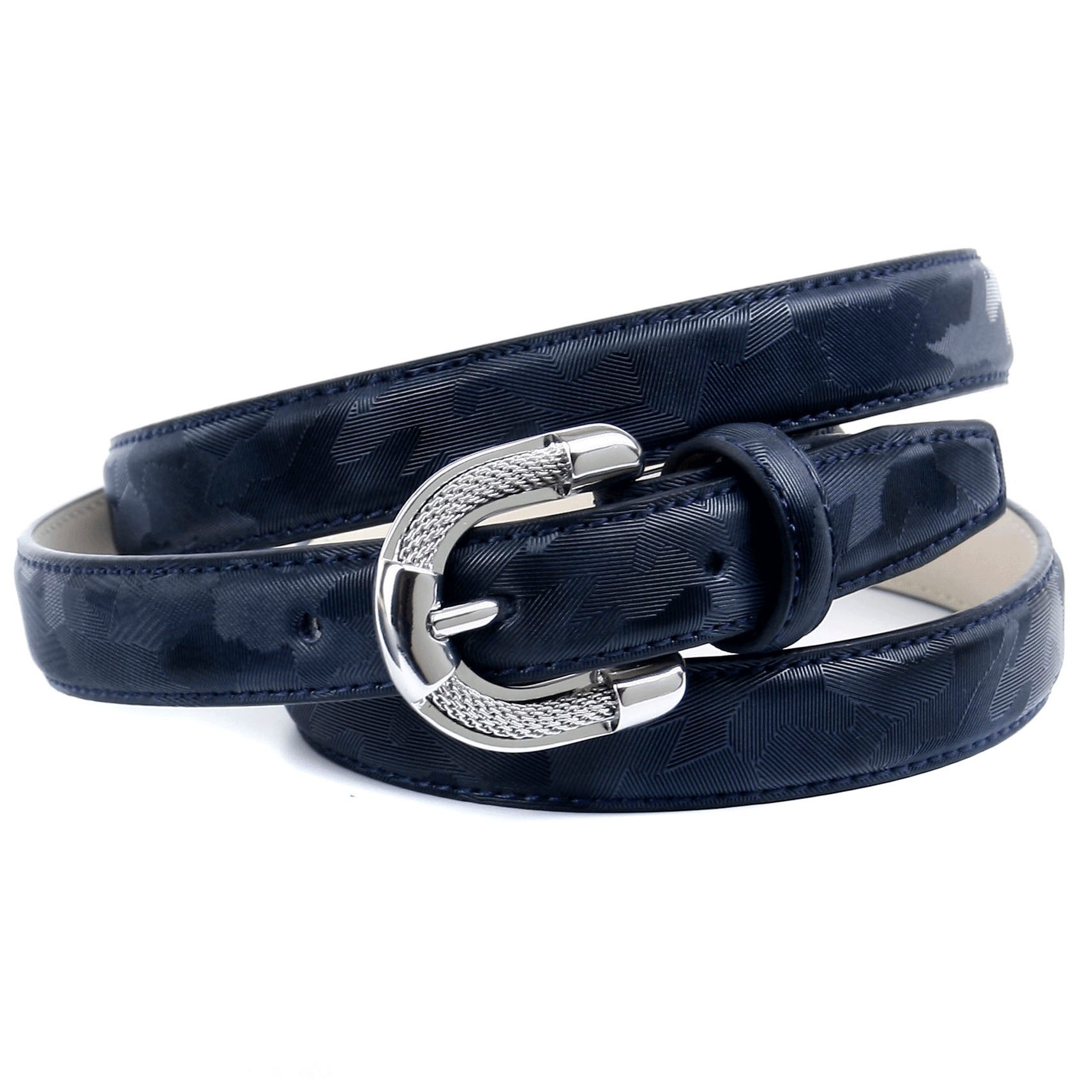 Image of Anthoni Crown Ledergürtel, mit aufwendiger Schmuck-Schliesse in schmaler Form bei Ackermann Versand Schweiz