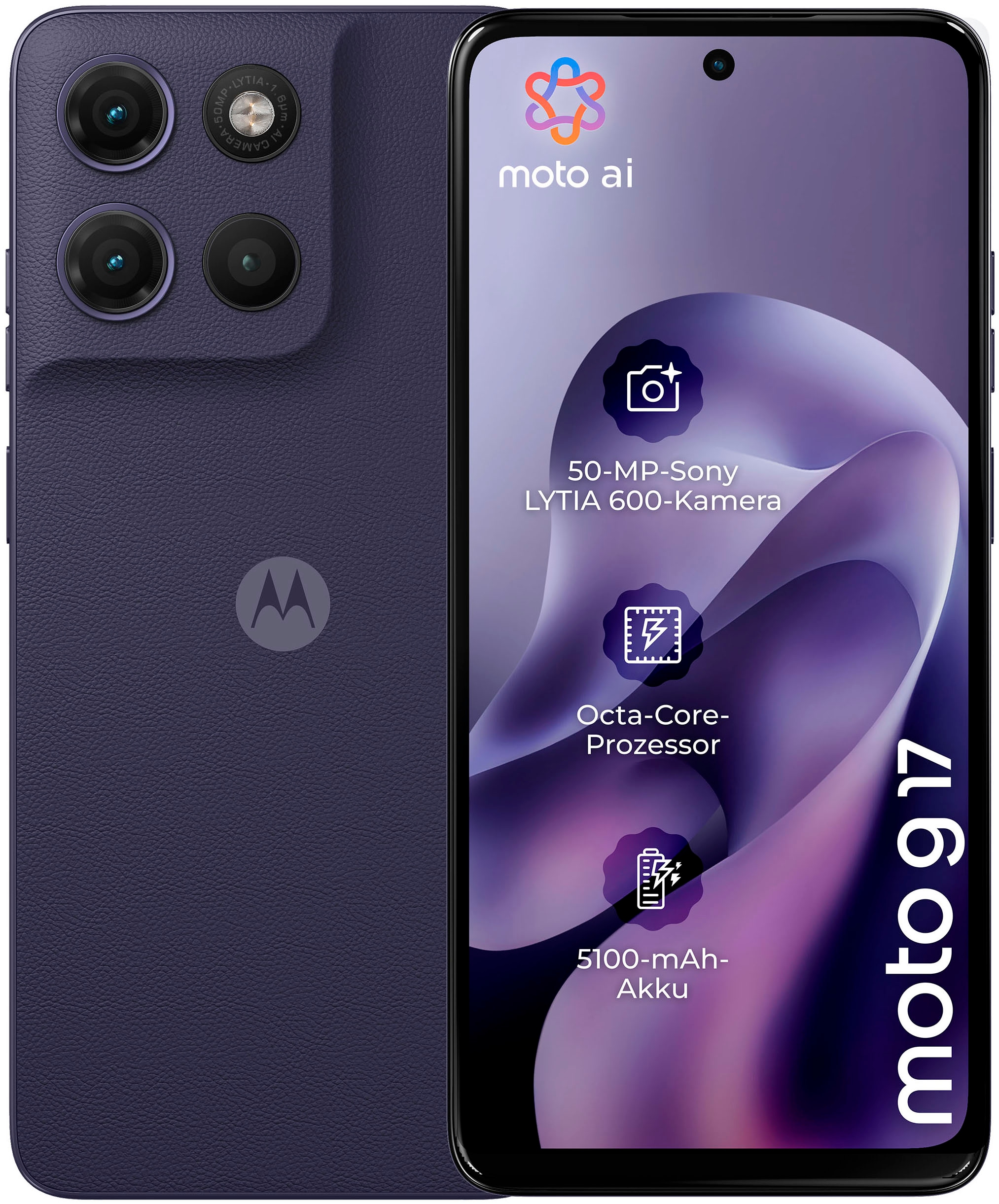 Image of Motorola Smartphone "moto g 17" PANTONE Evening Blue