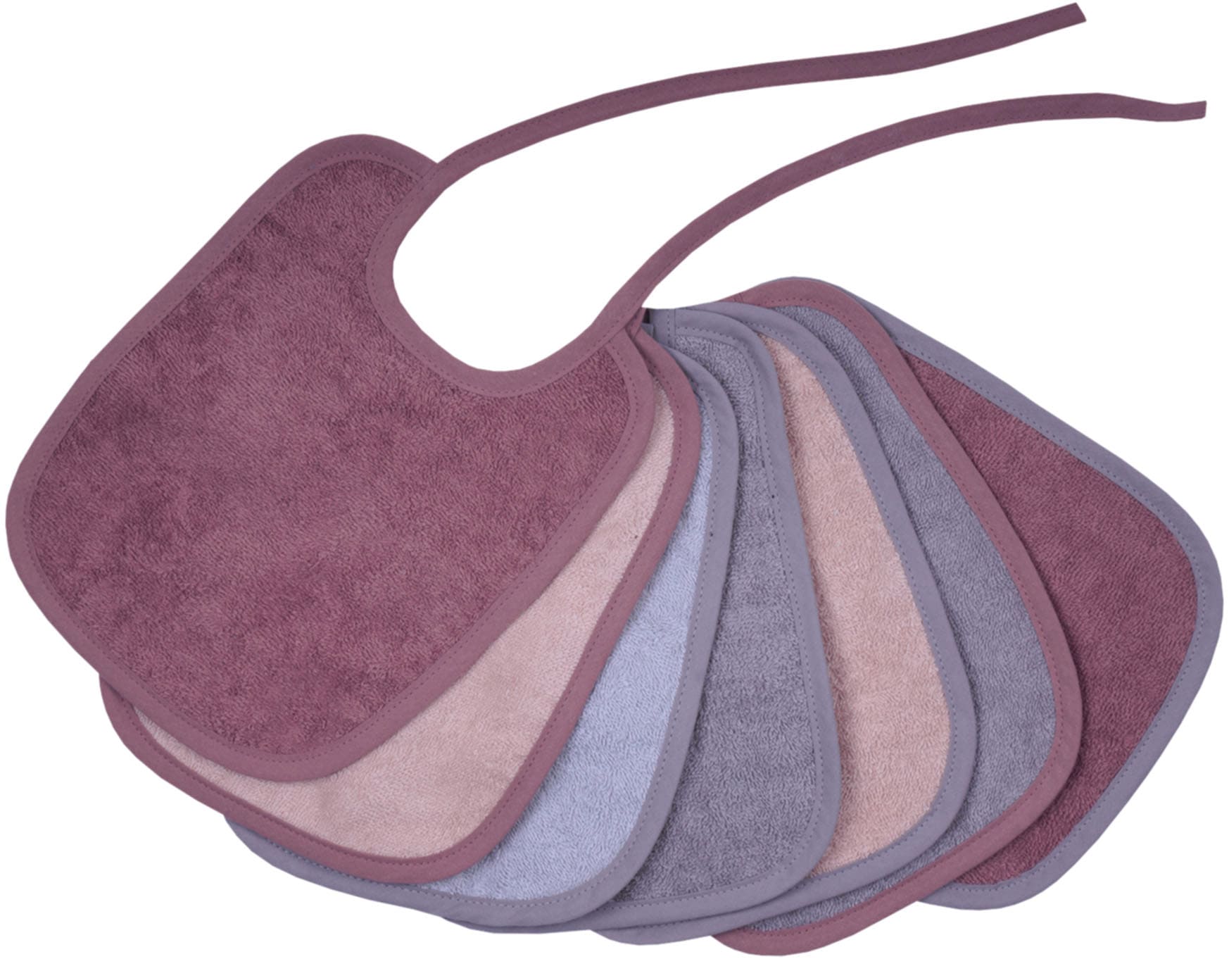 Wörner Bavoir »Bindelätzchen 7er Pack 20x25 cm« 7 cuis tlg. grosses Set, maschinenwaschbar, trocknergeeignet