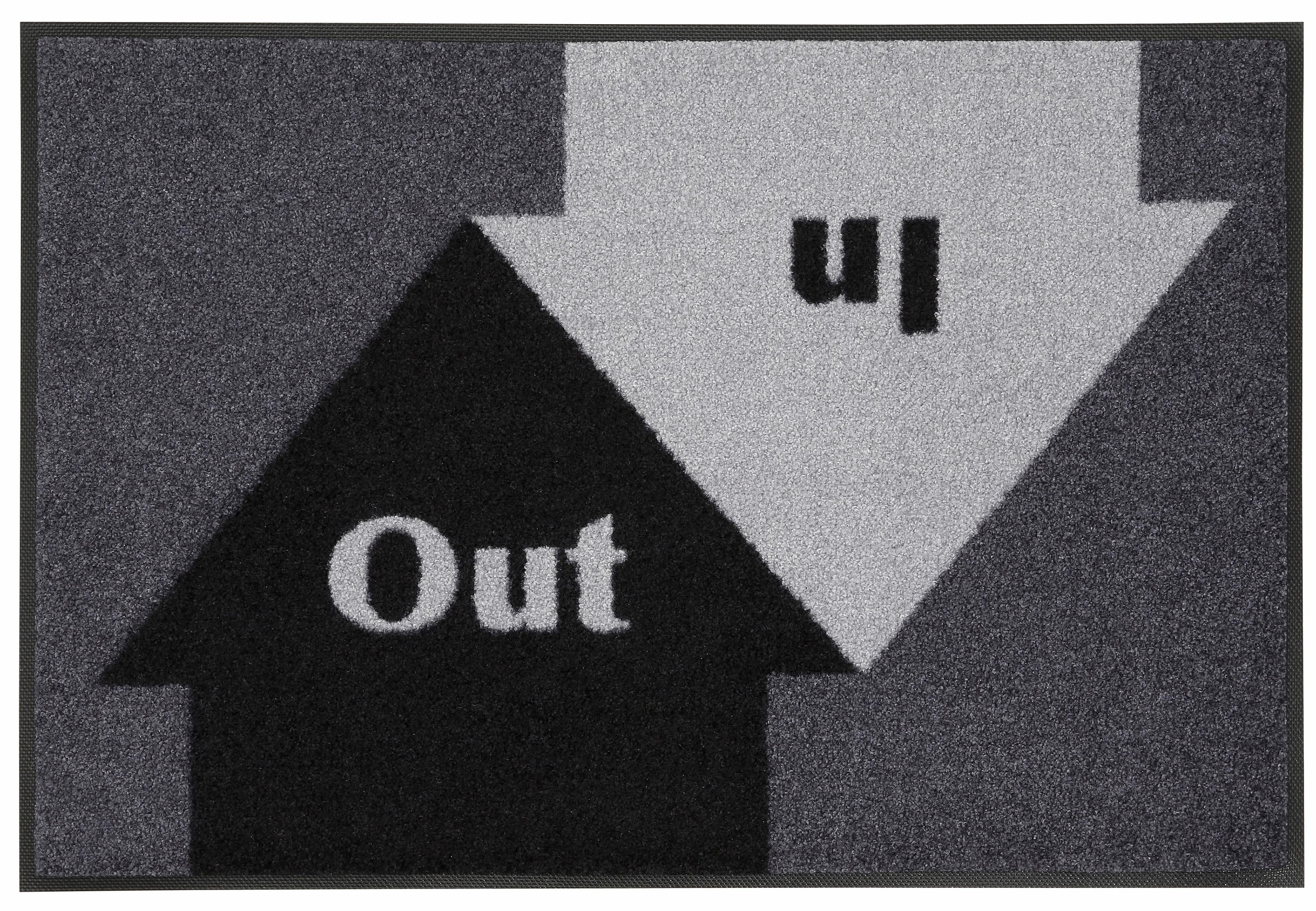 Image of wash+dry by Kleen-Tex Fussmatte »In & Out«, rechteckig, 9 mm Höhe, Schmutzfangmatte, mit Spruch, rutschhemmend, In- und Outdoor geeignet, waschbar bei Ackermann Versand Schweiz