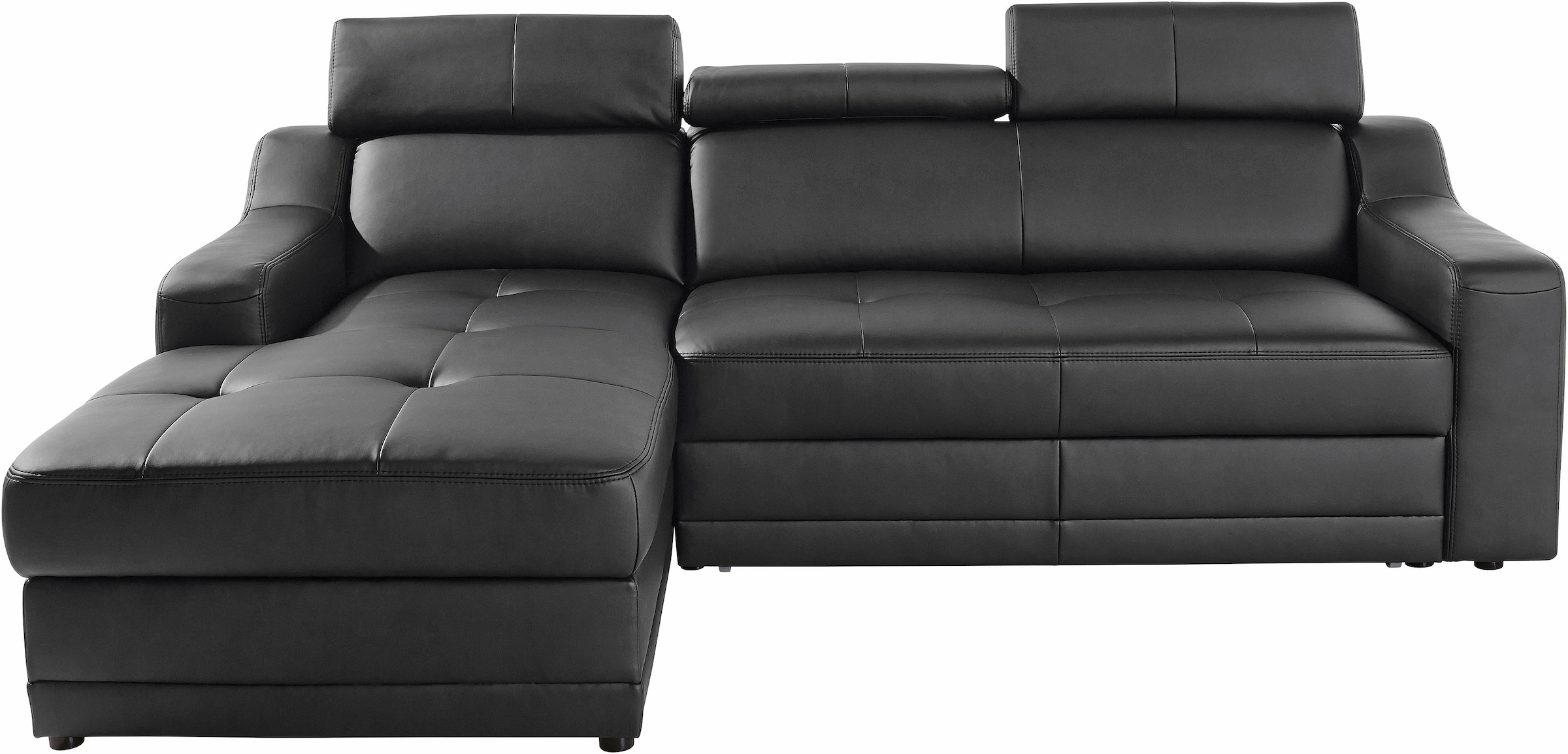 exxpo - sofa fashion Ecksofa »Lotos, bequem und funktionell, L-Form«, mit Kopf- bzw. Rückenverstellung, wahlweise mit Bettfunktion