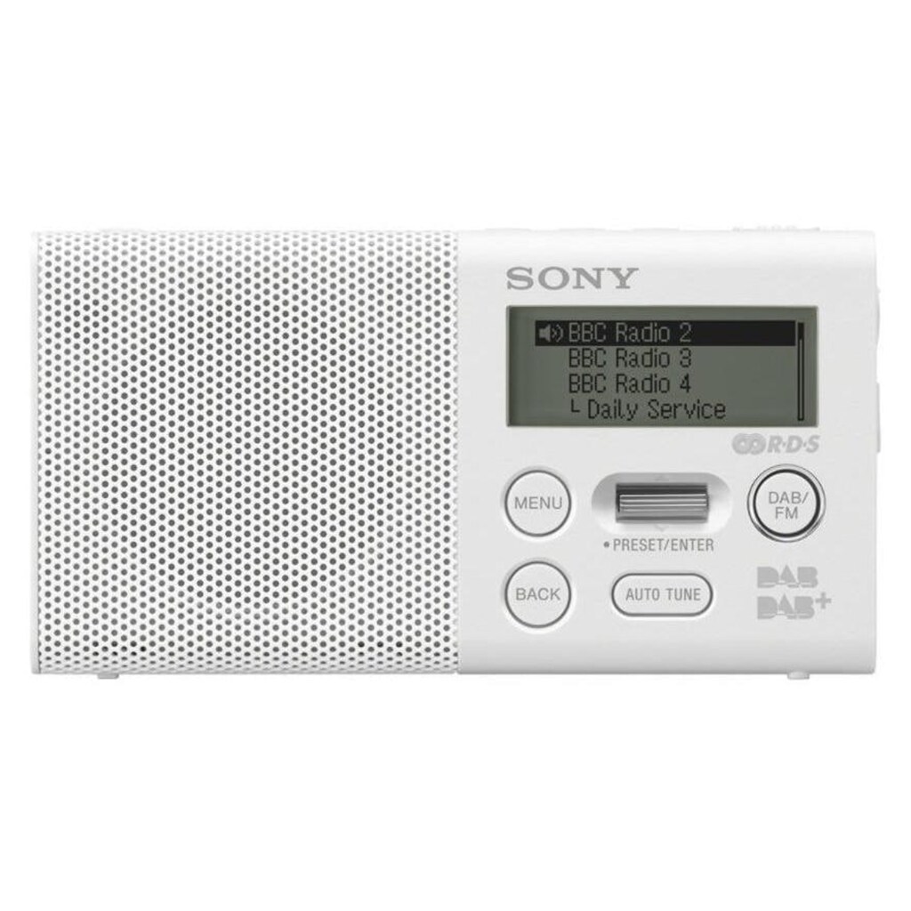 Sony Digitalradio (DAB+) »weiss, DAB+ Radio«, (Digitalradio (DAB+)-FM-Tuner)