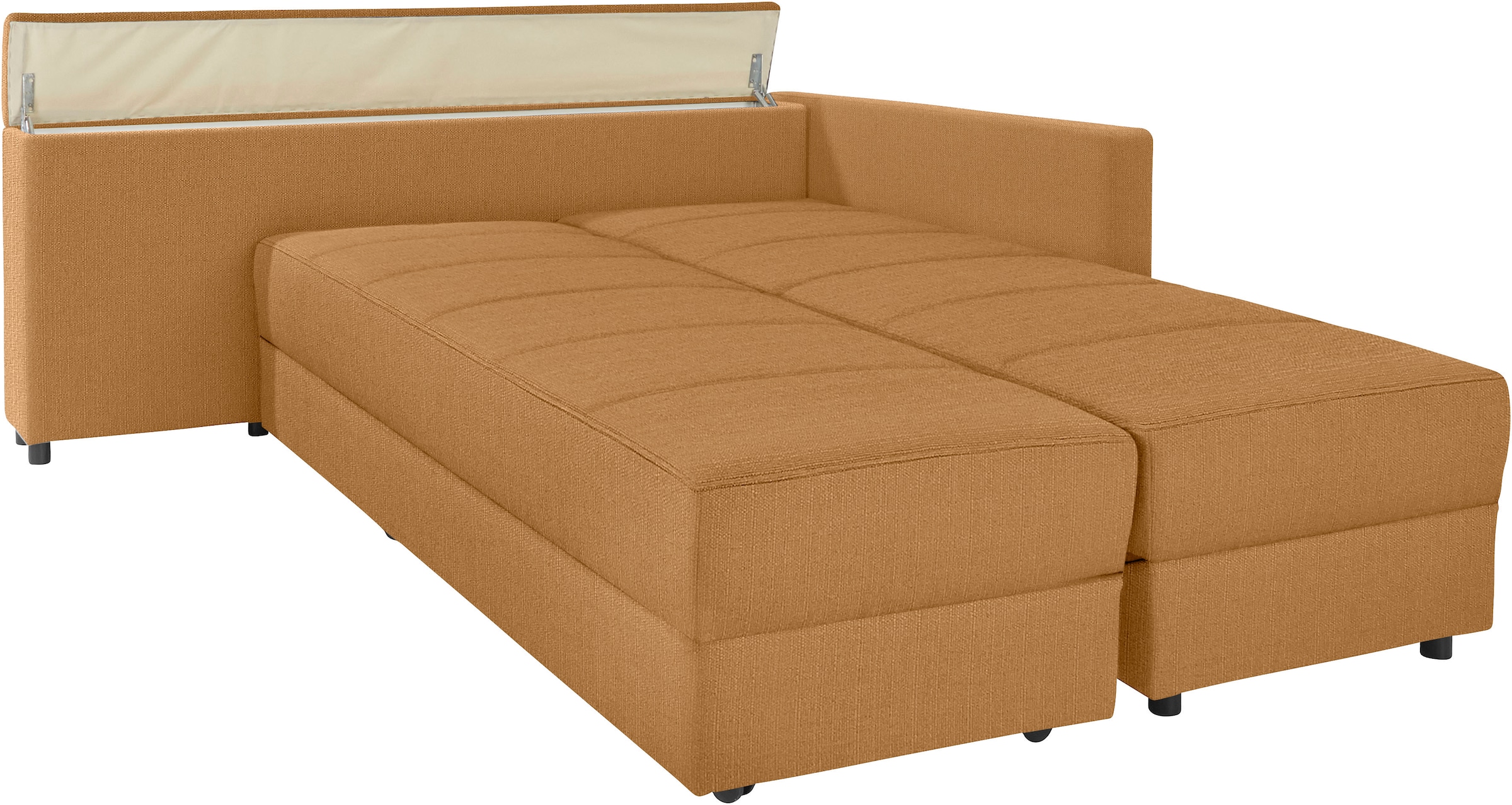 LOOKS by Wolfgang Joop Ecksofa »LooksIII L-Form«, durch Drehfunktion zum Bett wandelbar, inklusive Staufach