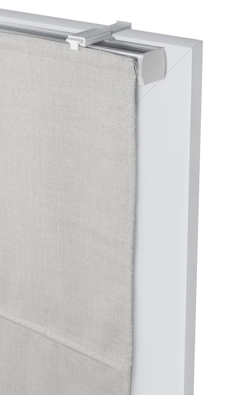 my home Store à enrouleur »RIOLA« verdunkelnd ohne Bohren freihängend Faltrollo in trendiger Leinenoptik, einfache Montage