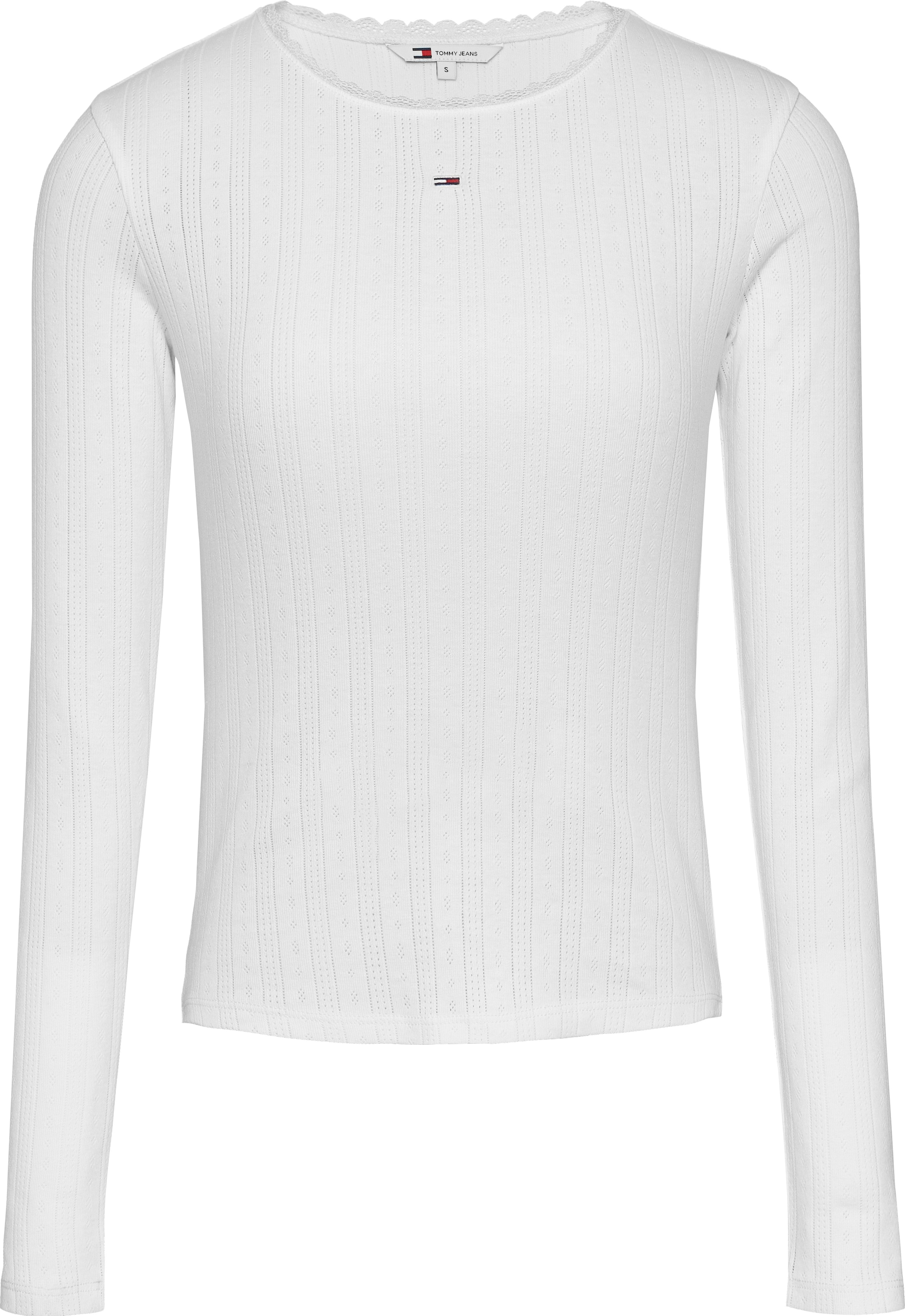 Tommy Jeans Langarmshirt, mit Lochmuster