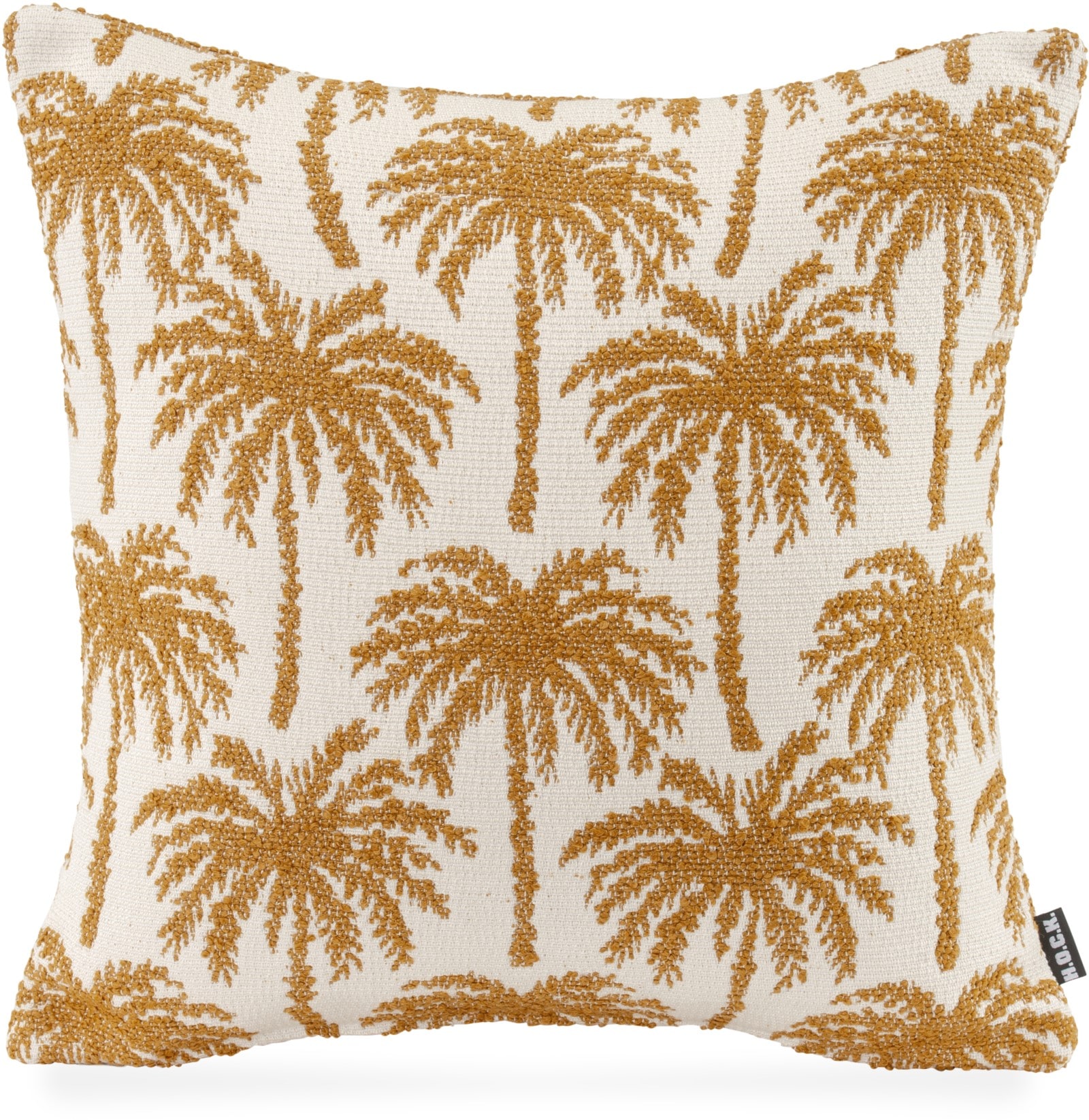 Image of H.O.C.K. Dekokissen "Vamosa Palms" Outdoorkissen inkl. Füllung, 45x45cm, Dekokissen, Palmen, schwarz