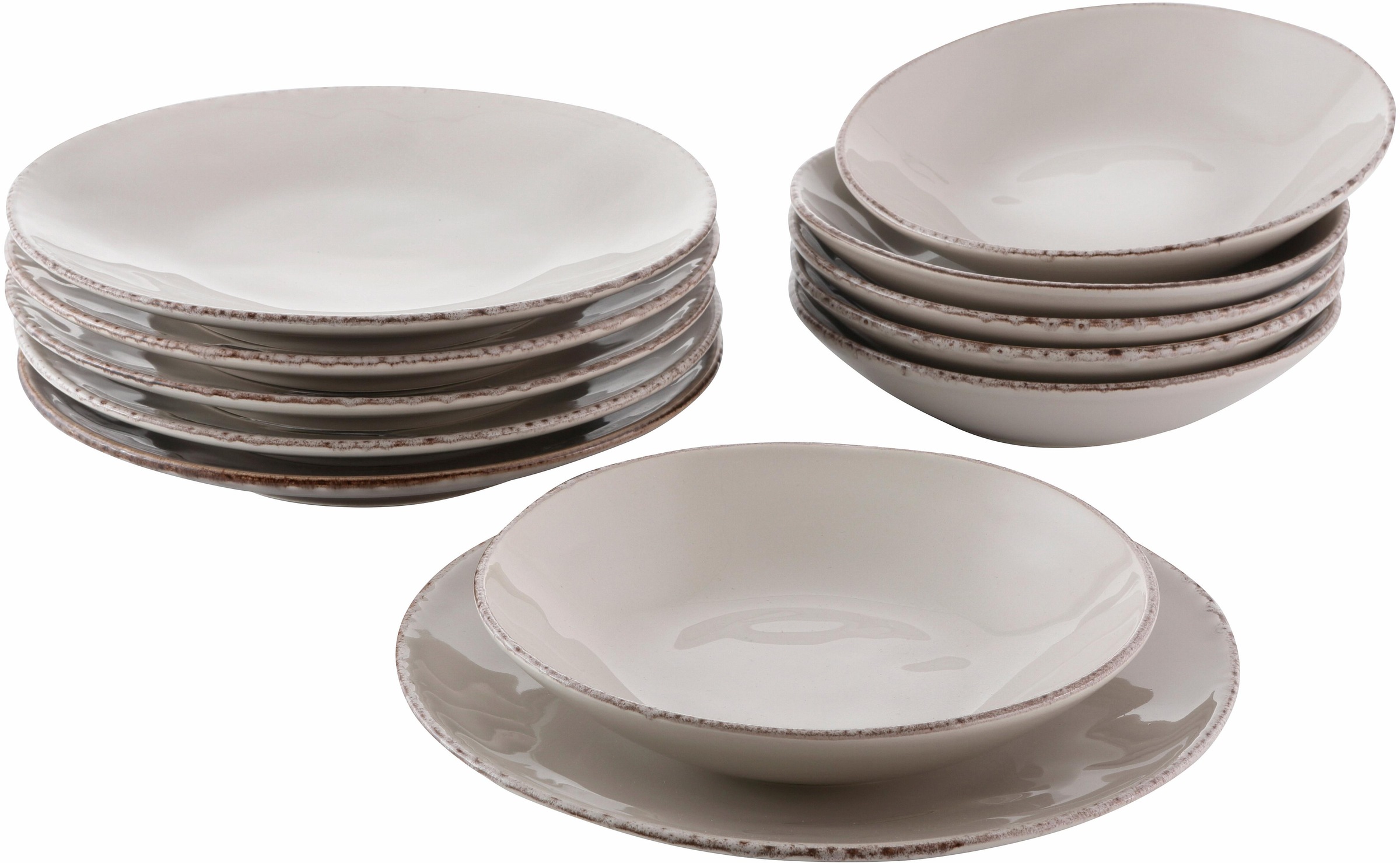 Image of Guido Maria Kretschmer Home&Living Tafelservice »Naturals«, (Set, 12 tlg.), Antik-Look, jedes Stück ein Unikat bei Ackermann Versand Schweiz