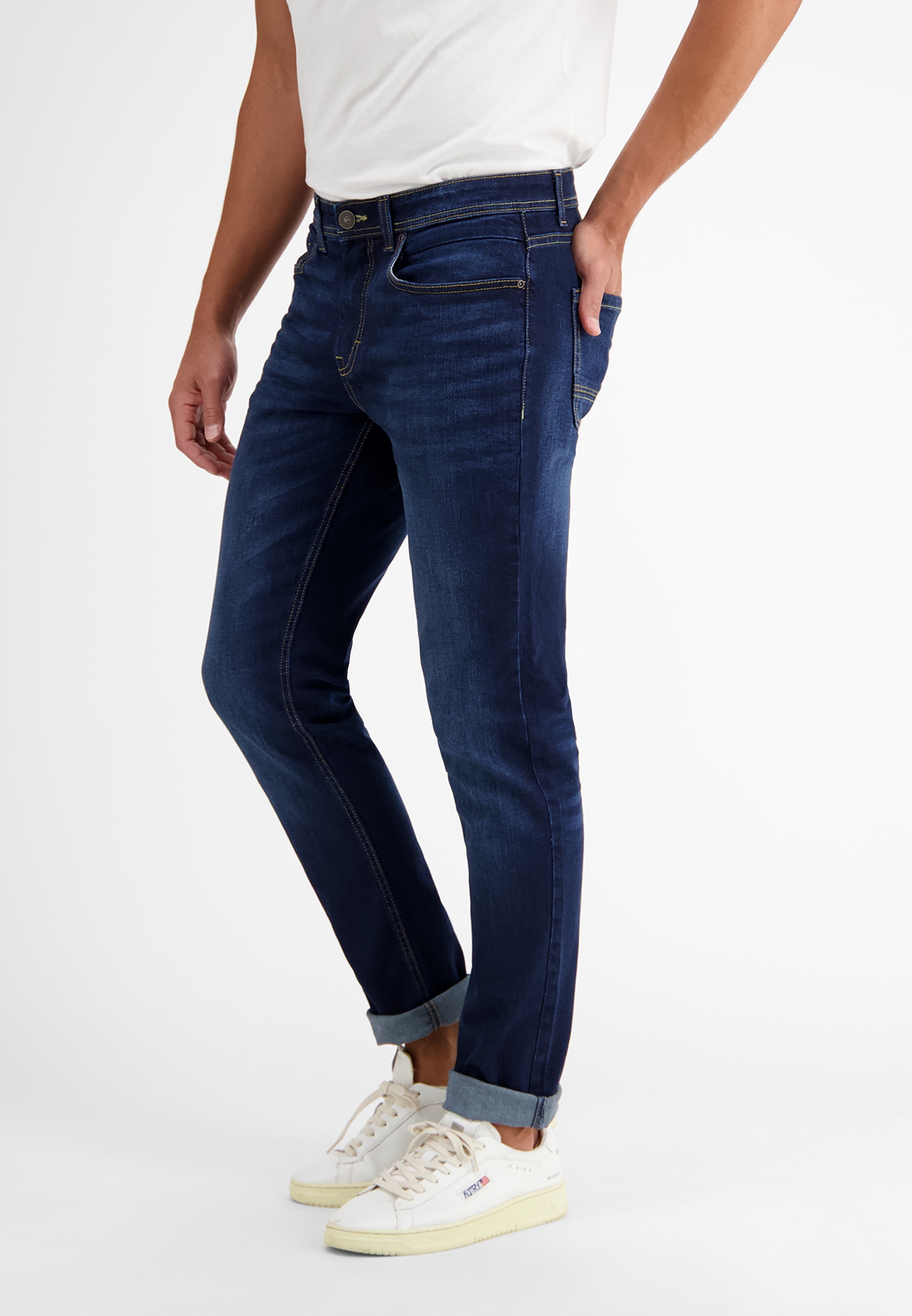LERROS Jeans Relax-fit »LERROS BAXTER 5-Pocket-Denim im Used-Look, RELAXED FIT«