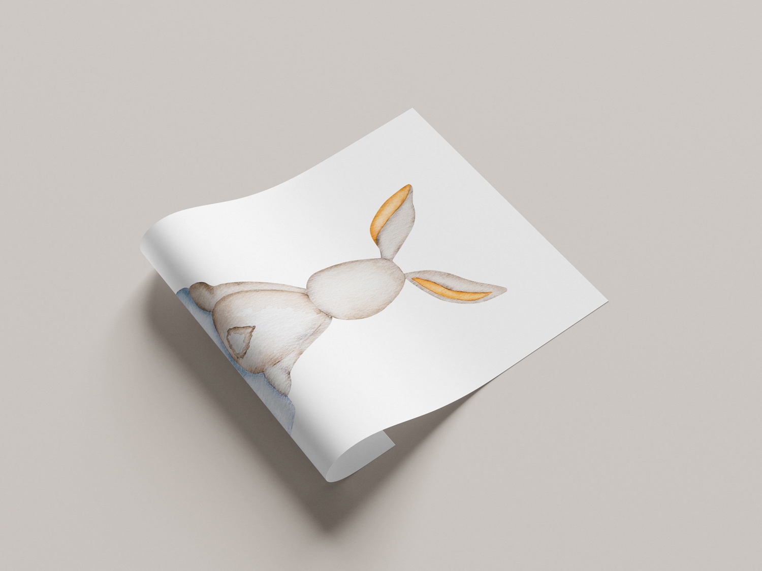 Lüttenhütt Bild mit Rahmen »oder Poster, Hase auf Wolke« Fantasy | Tiere 1 Stk. tlg. HD Premium Druck