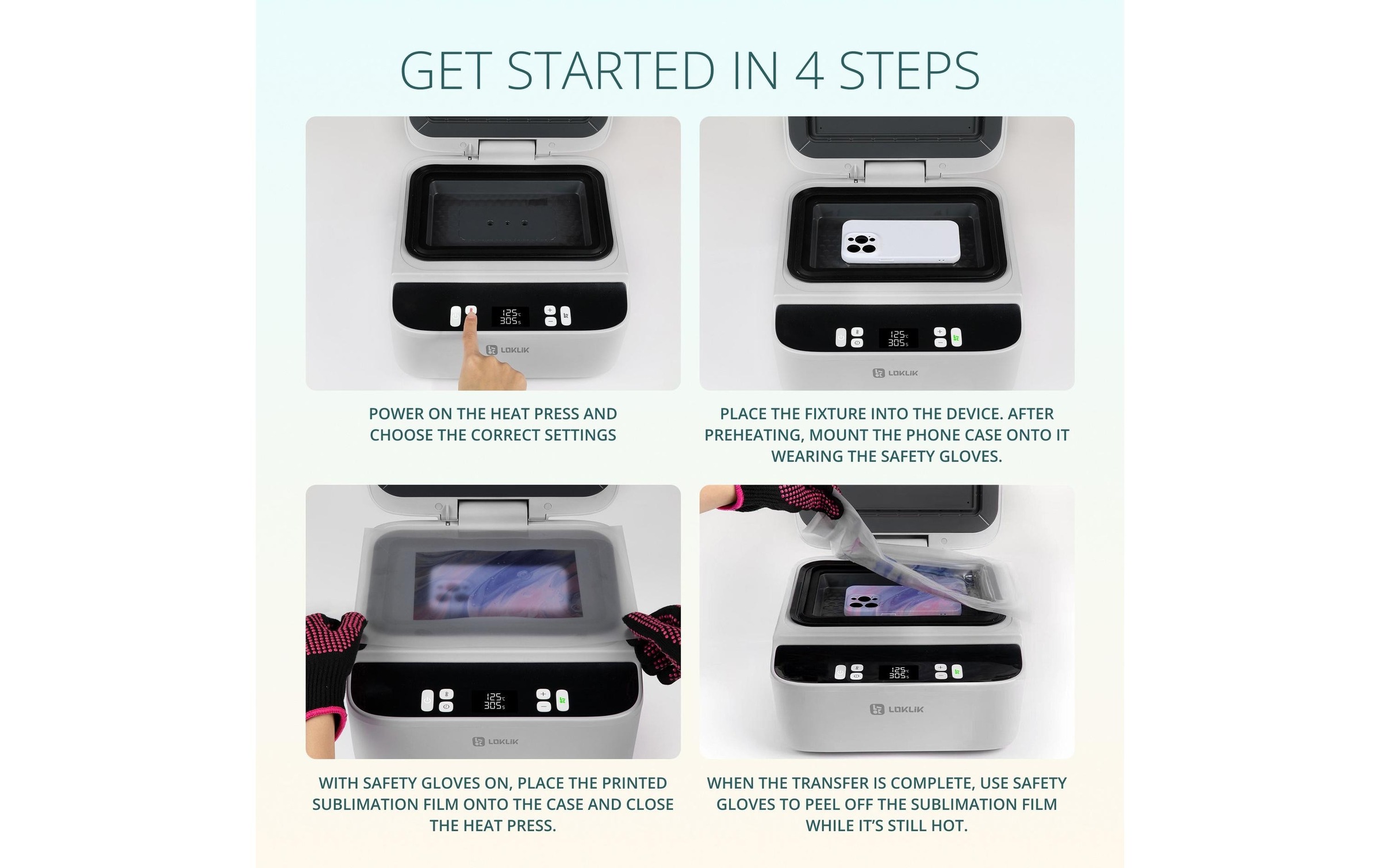 LOKLIK Transferpresse »für Handys«