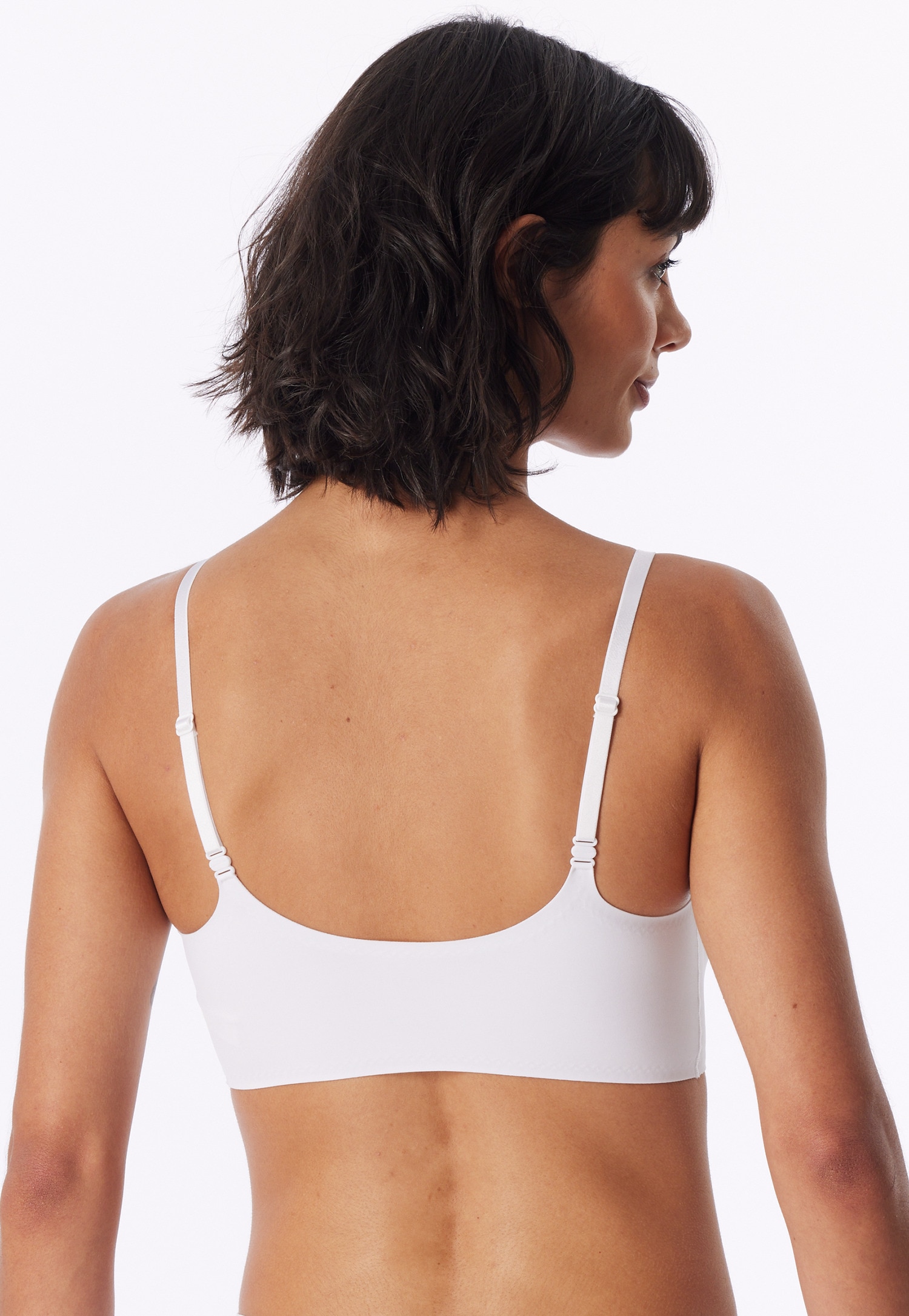 Schiesser Bustier »Invisible Soft« microfibre, coussinets amovibles, encolure en V, finitions laser cut