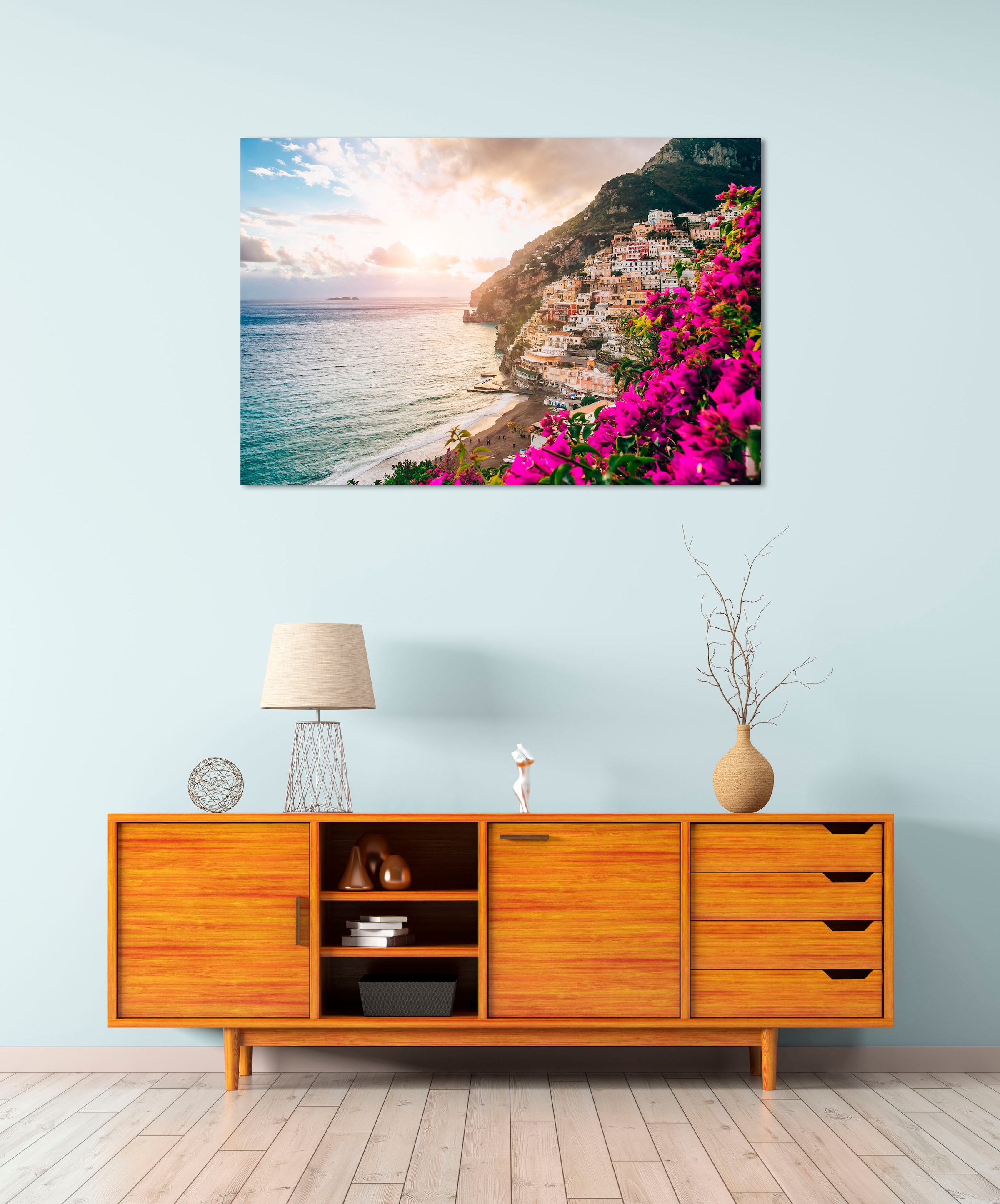 Image of queence Acrylglasbild "Ella" Himmel Italien Landschaft Meer Meer Bilder Pflanzen Spanien 1 Stk. tlg. Fine Art-Print in Galeriequalität