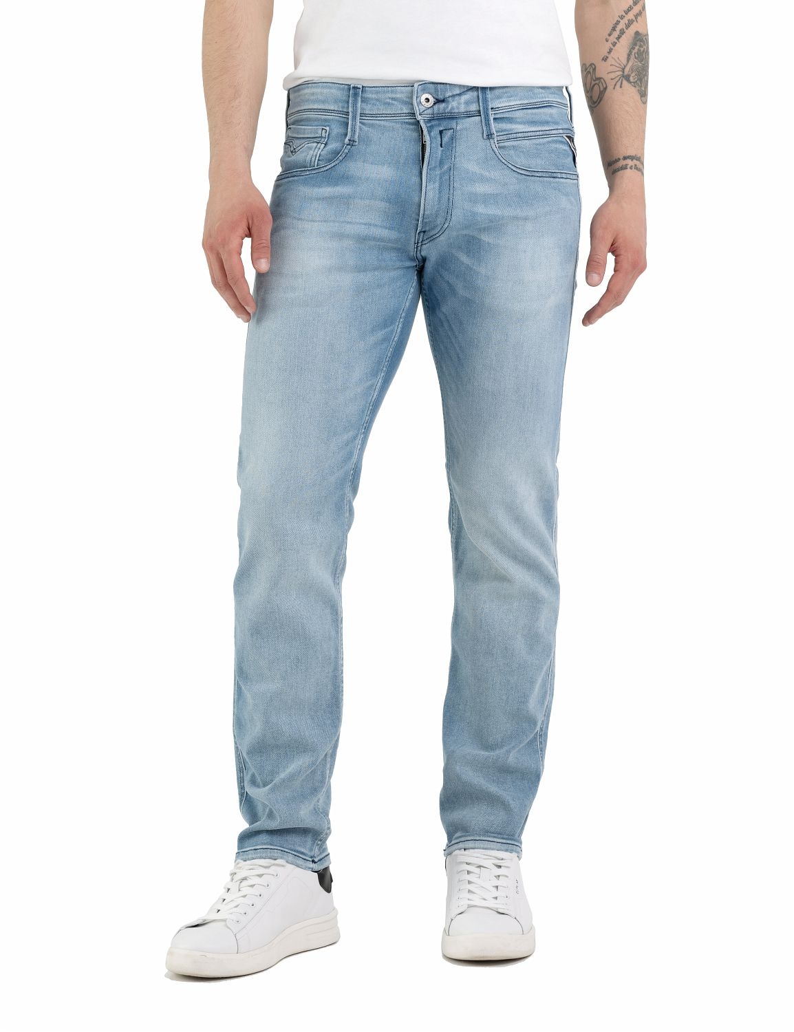 Image of Replay Slim-fit-Jeans "Anbass Superstretch" elastisch
