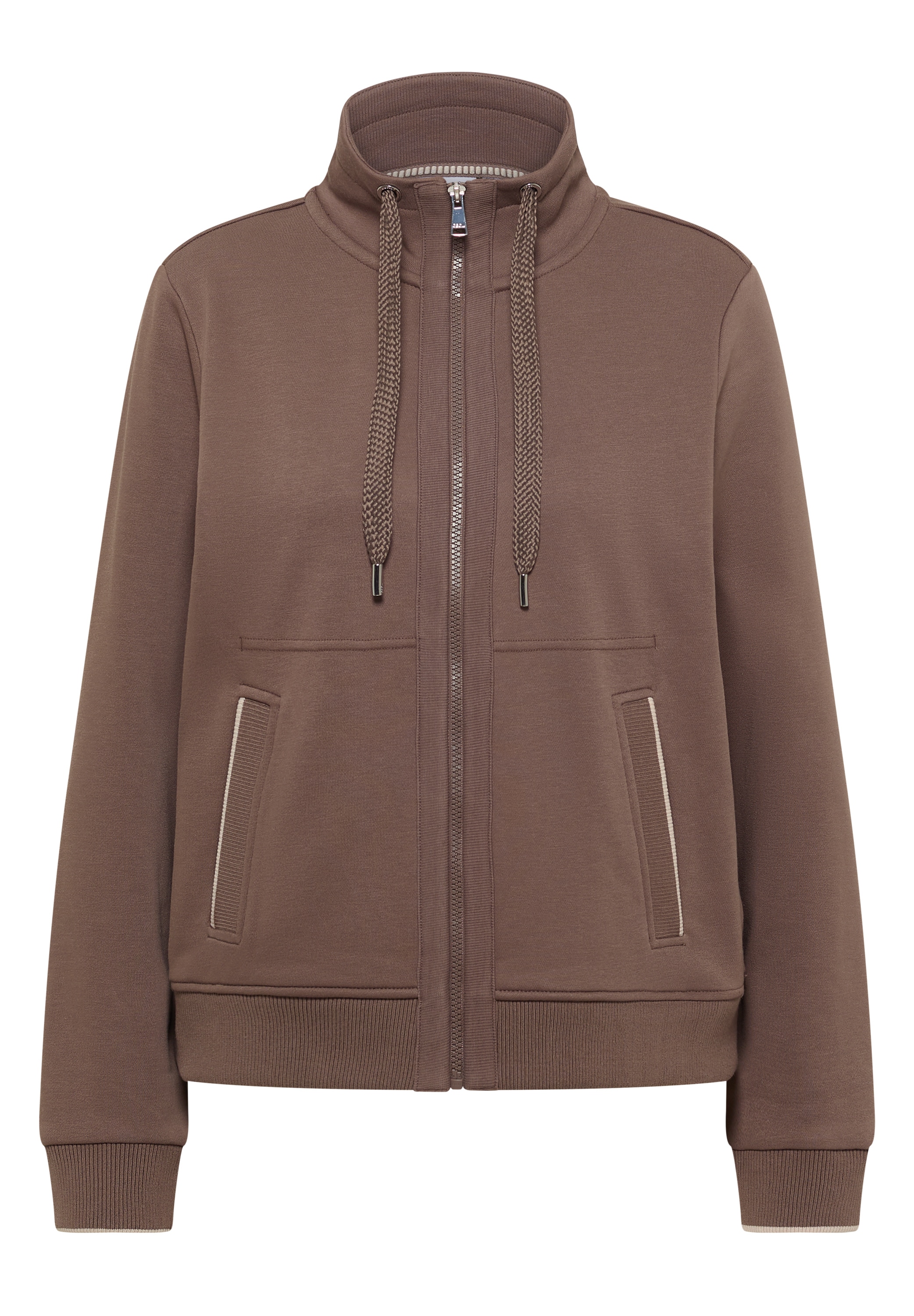 Cecil Veste sweat mit Stehkragen und Reissverschluss