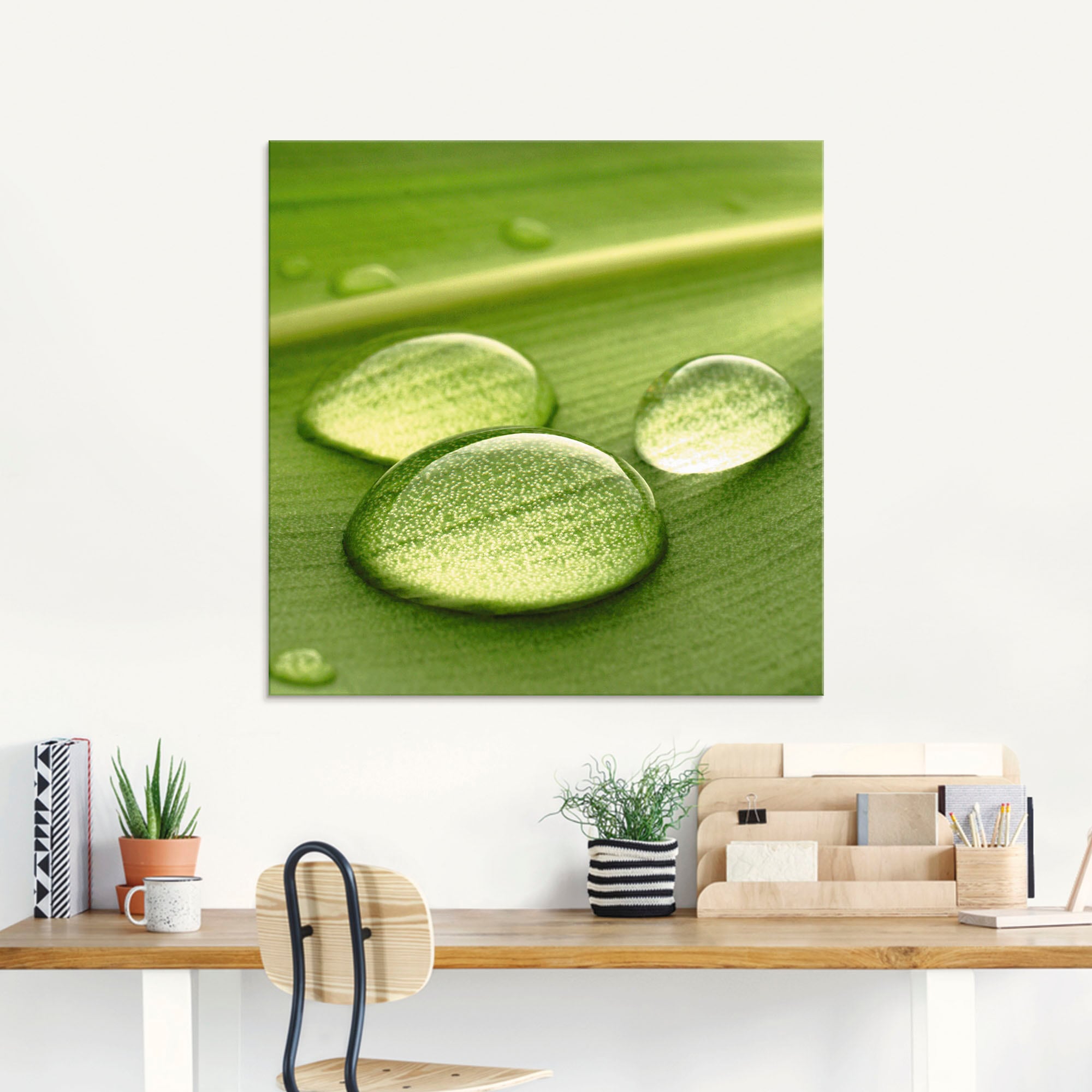 Artland Glasbild »Wassertropfen«, Zen, (1 St.), in verschiedenen Grössen